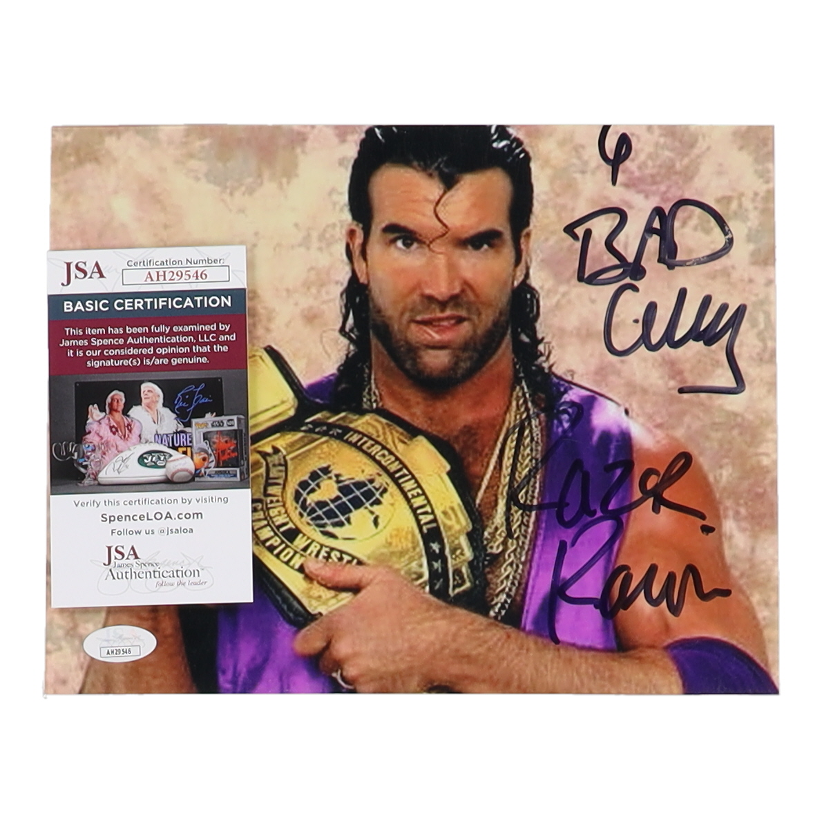 Razor Ramon Signed WWE 8x10 Photo Inscribed "Bad Guy" (JSA) at PristineAuction.com Razor Ramon Signed WWE 8x10 Photo Inscribed "Bad Guy" (JSA) at PristineAuction.com