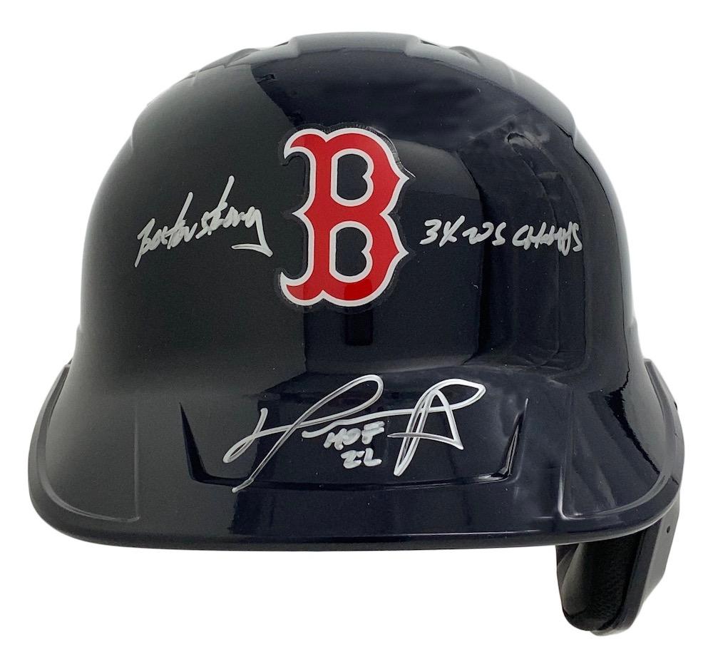 David Ortiz Signed Red Sox LE Full-Size Authentic On-Field Batting Helmet with (3) Inscriptions (Fanatics) at PristineAuction.com David Ortiz Signed Red Sox LE Full-Size Authentic On-Field Batting Helmet with (3) Inscriptions (Fanatics) at PristineAuction.com