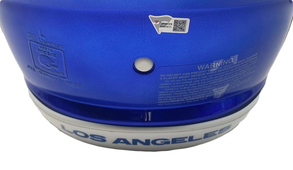 Cooper Kupp Signed Rams Super Bowl LVI Logo Full-Size Authentic On-Field Speed Helmet Inscribed "SB LVI Champs" (Fanatics) at PristineAuction.com Cooper Kupp Signed Rams Super Bowl LVI Logo Full-Size Authentic On-Field Speed Helmet Inscribed "SB LVI Champs" (Fanatics) at PristineAuction.com