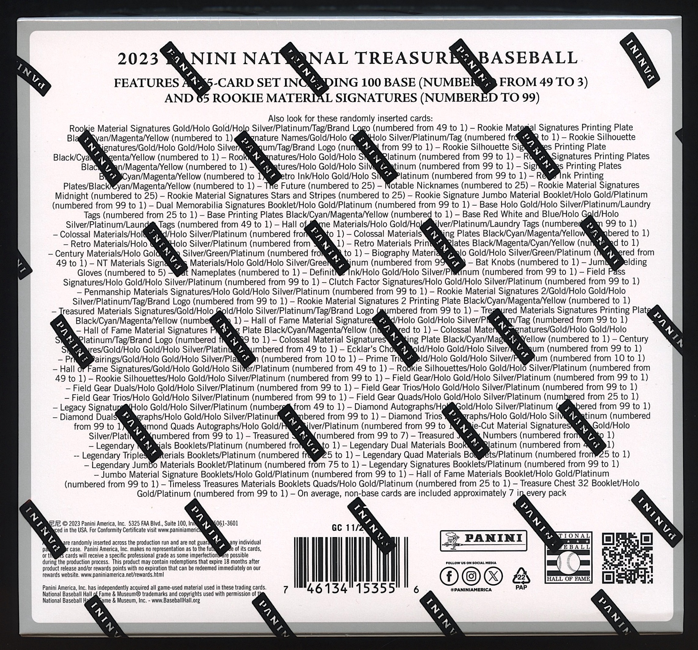 2023 Panini National Treasures Baseball Hobby Box at PristineAuction.com 2023 Panini National Treasures Baseball Hobby Box at PristineAuction.com