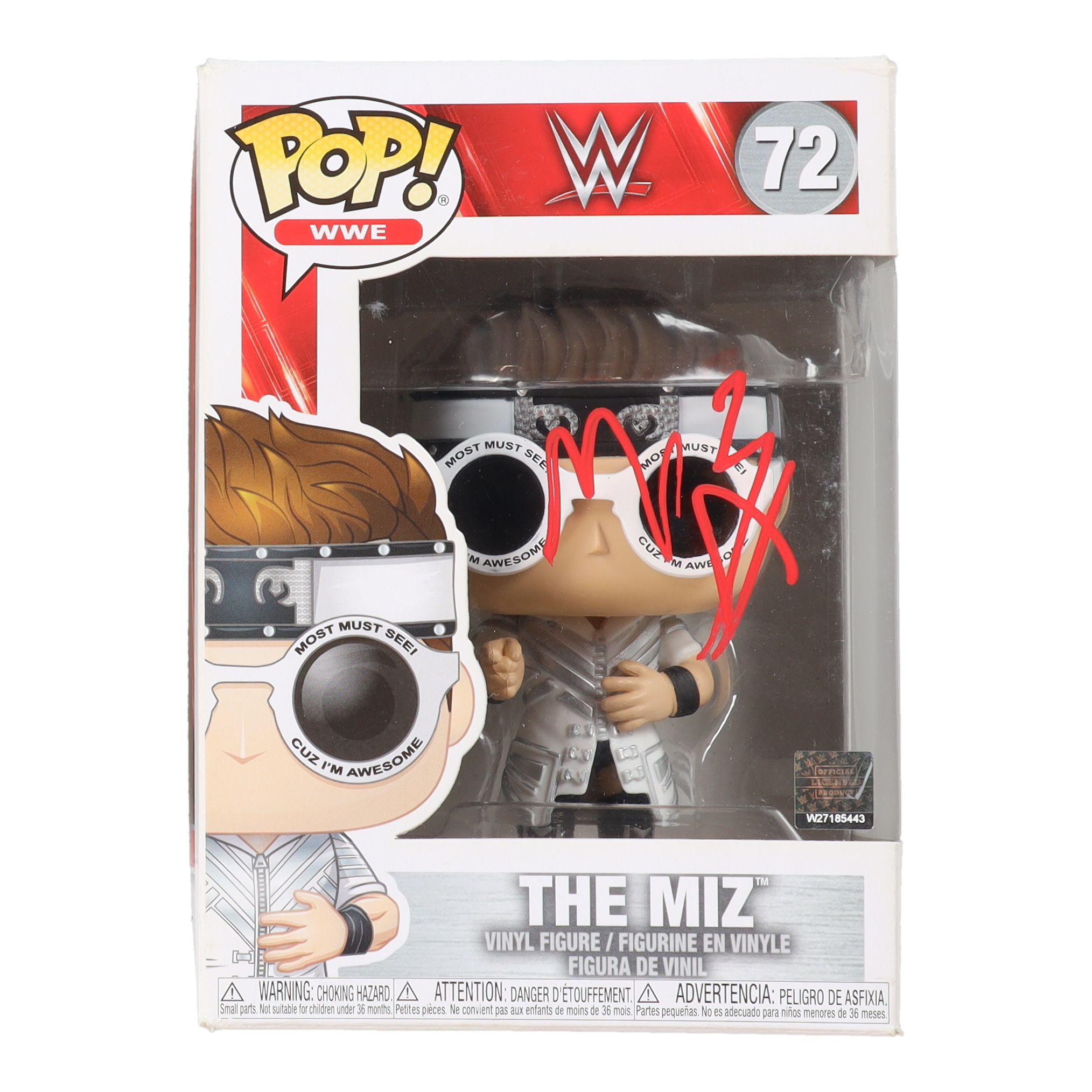 Mike Mizanin Signed "WWE" #72 The Miz Funko Pop! Vinyl Figure Inscribed "$" (JSA) at PristineAuction.com Mike Mizanin Signed "WWE" #72 The Miz Funko Pop! Vinyl Figure Inscribed "$" (JSA) at PristineAuction.com