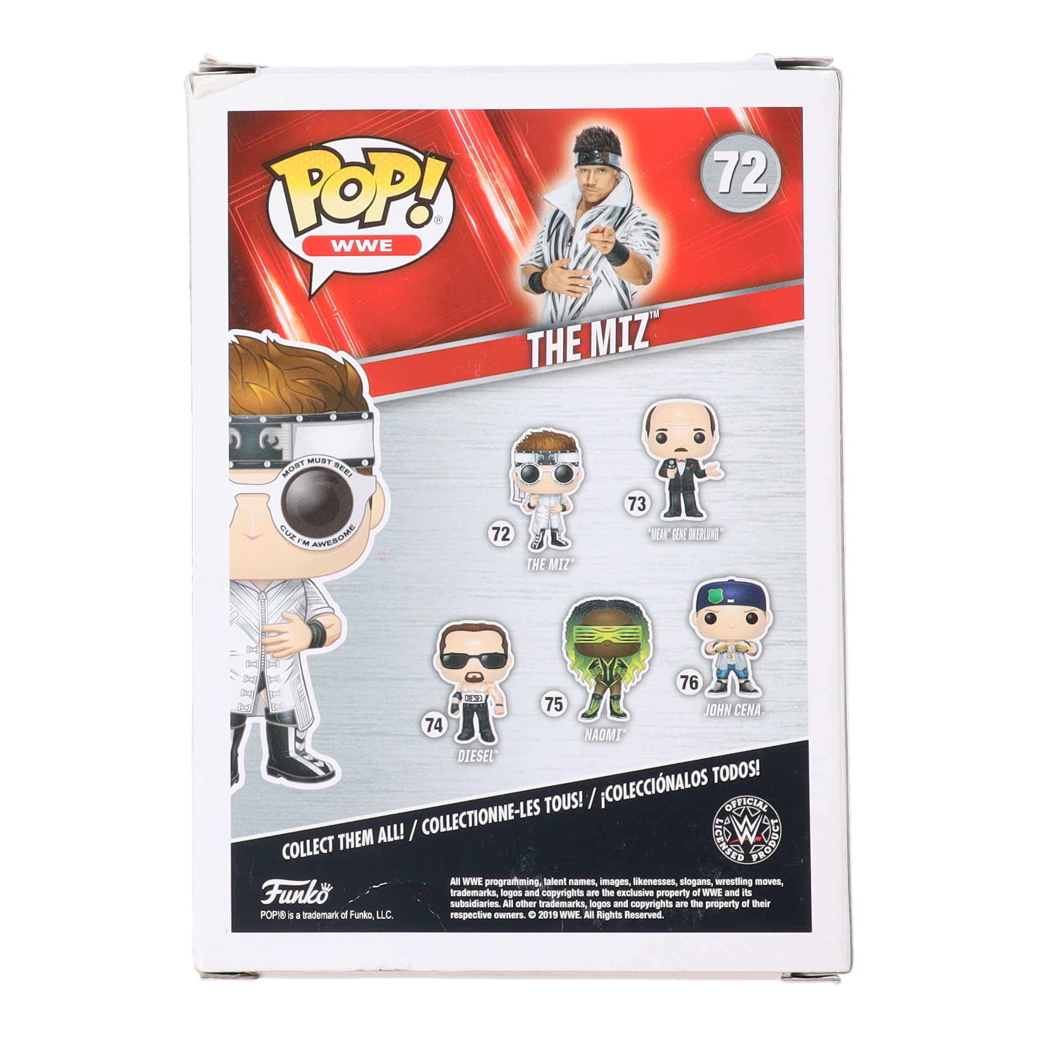 Mike Mizanin Signed "WWE" #72 The Miz Funko Pop! Vinyl Figure Inscribed "$" (JSA) at PristineAuction.com Mike Mizanin Signed "WWE" #72 The Miz Funko Pop! Vinyl Figure Inscribed "$" (JSA) at PristineAuction.com