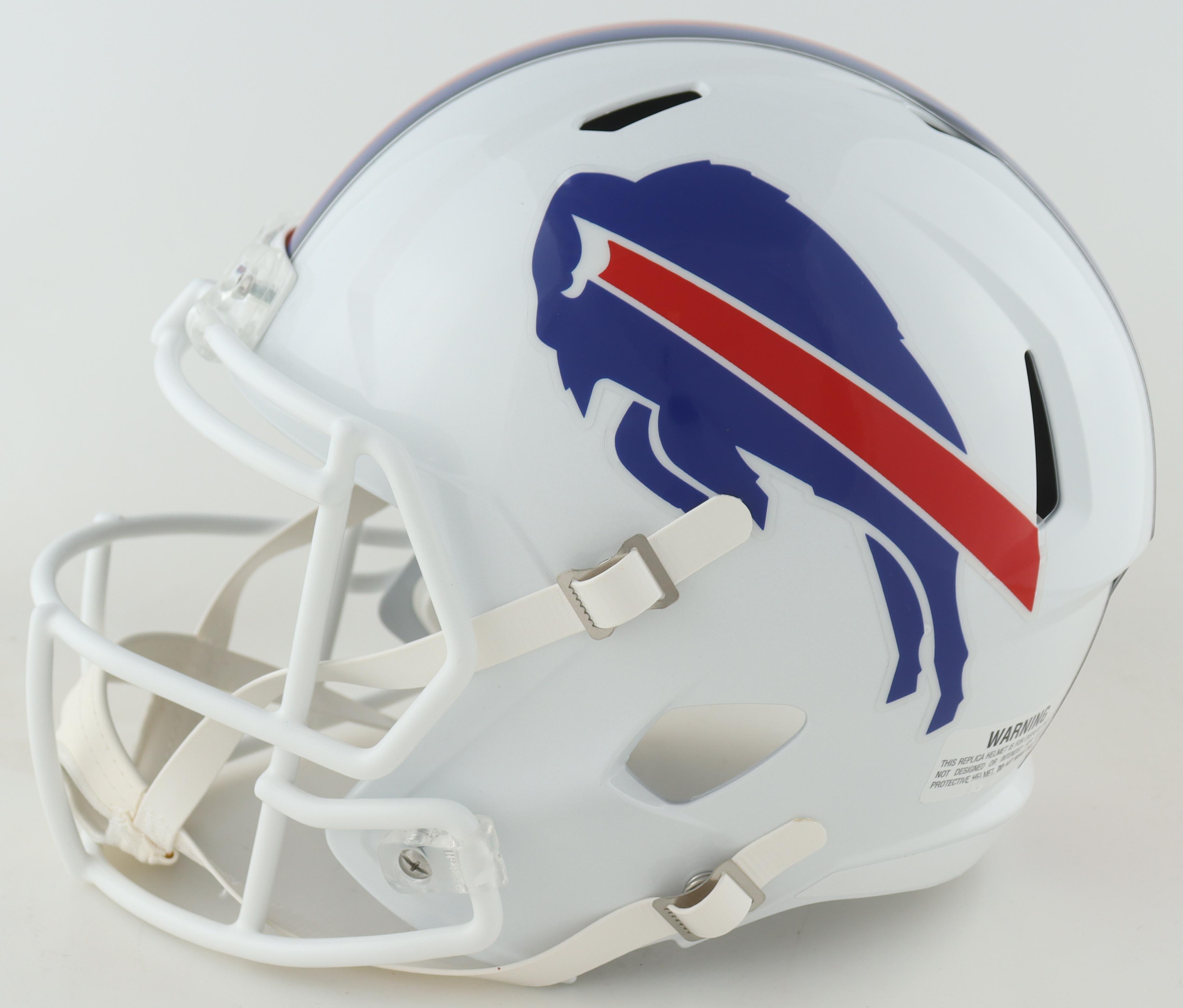 James Cook Signed Bills Full-Size Speed Helmet (Beckett) at PristineAuction.com James Cook Signed Bills Full-Size Speed Helmet (Beckett) at PristineAuction.com