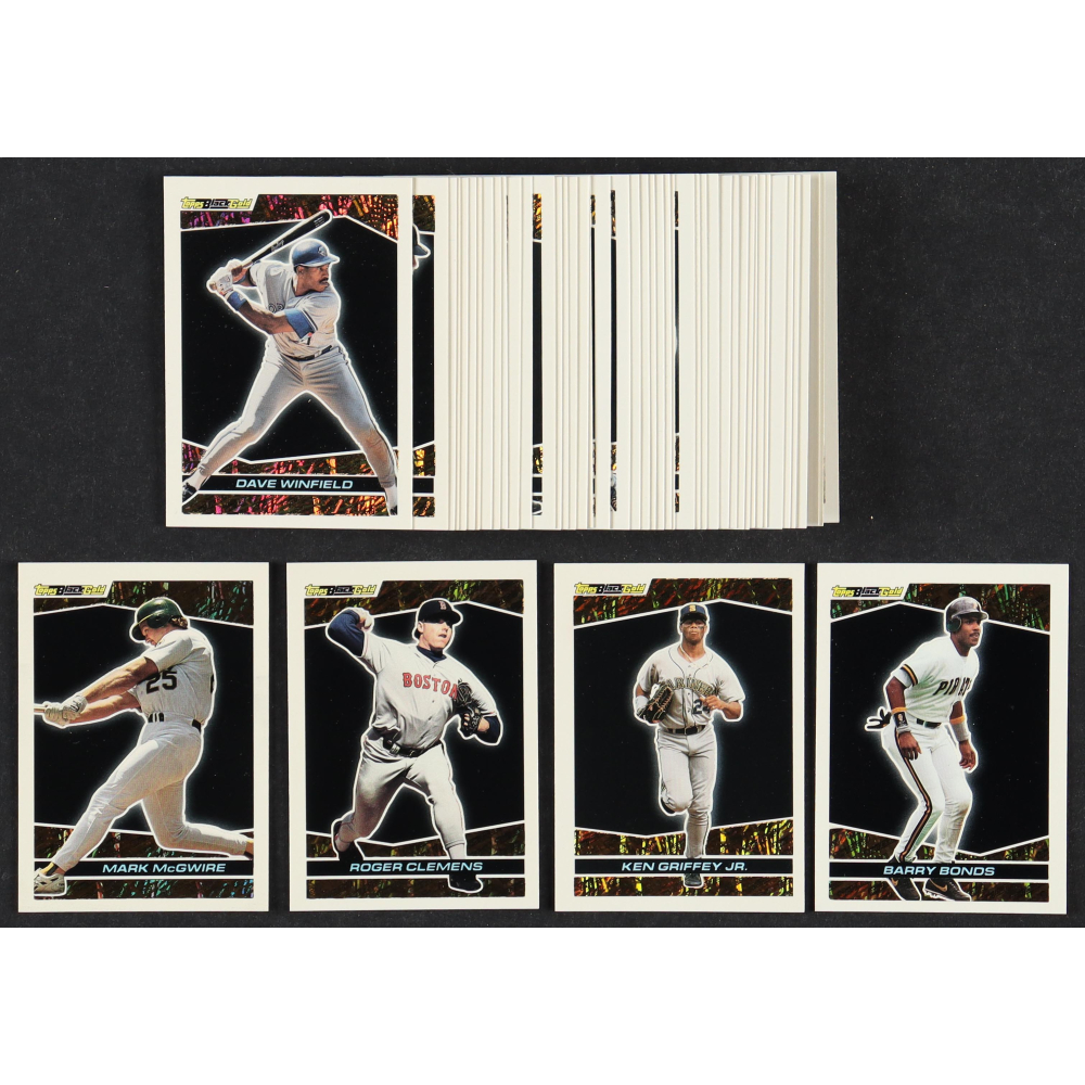 1993 Topps Black Gold Baseball Complete Set of (44) Baseball Cards with