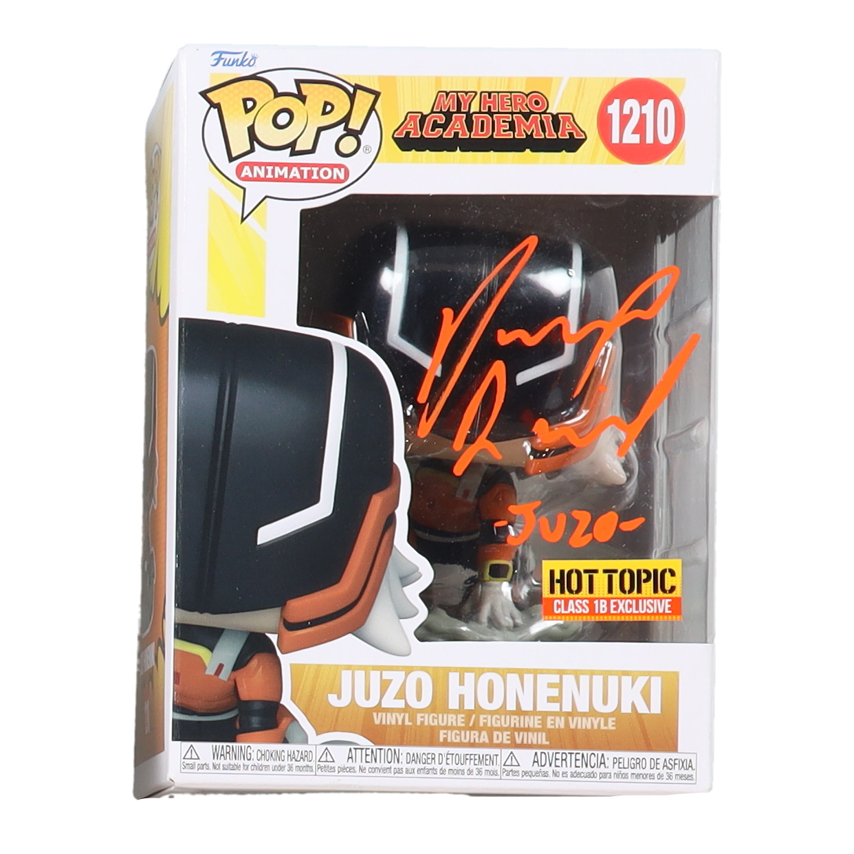 Dallas Reid Signed "My Hero Academia" #1210 Juzo Honenuki Funko Pop! Vinyl Figure Inscribed "Juzo" (JSA) at PristineAuction.com Dallas Reid Signed "My Hero Academia" #1210 Juzo Honenuki Funko Pop! Vinyl Figure Inscribed "Juzo" (JSA) at PristineAuction.com