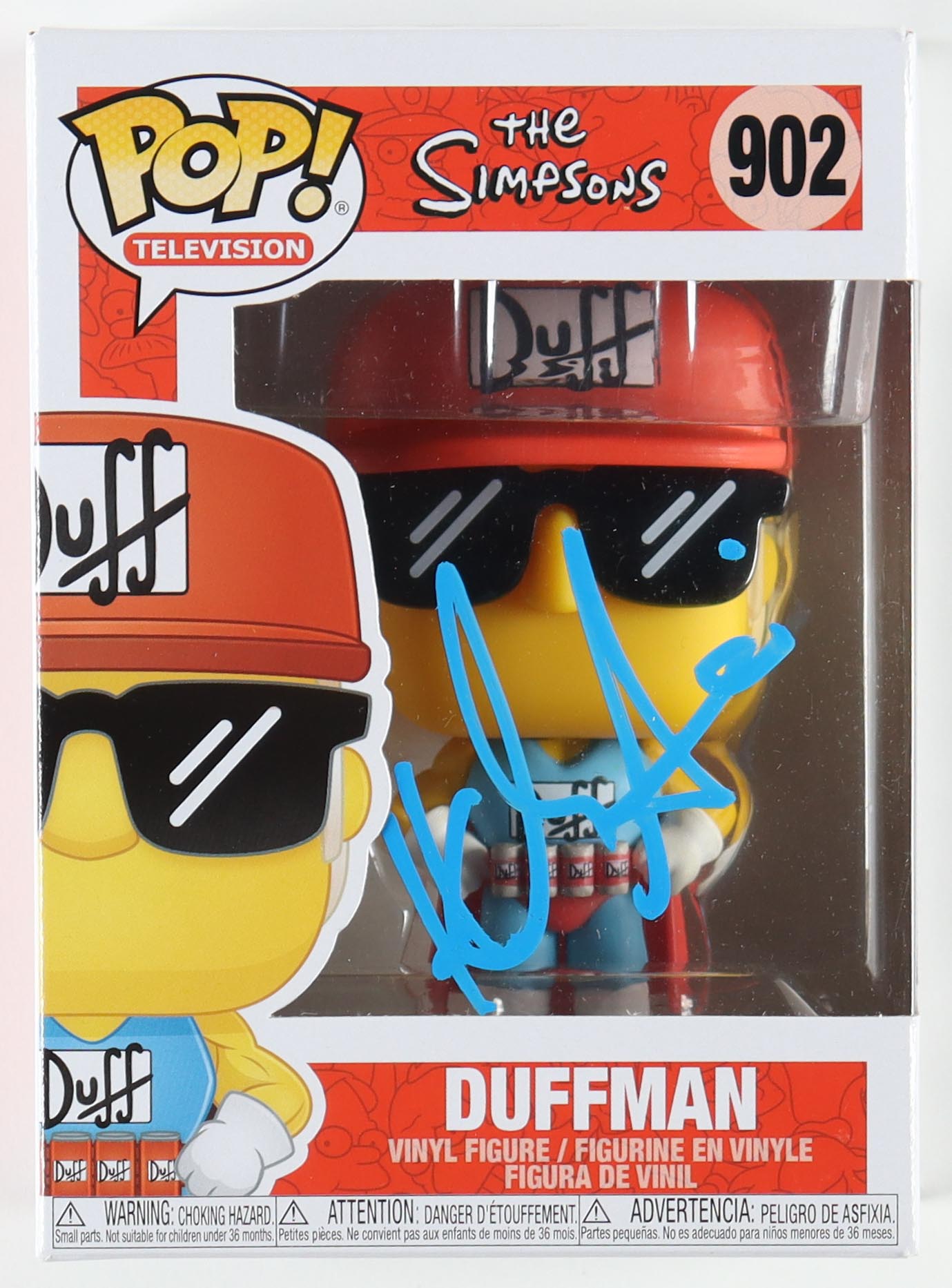 Hank Azaria Signed "The Simpsons" #902 Duffman Funko Pop! Vinyl Figure (Beckett) at PristineAuction.com Hank Azaria Signed "The Simpsons" #902 Duffman Funko Pop! Vinyl Figure (Beckett) at PristineAuction.com