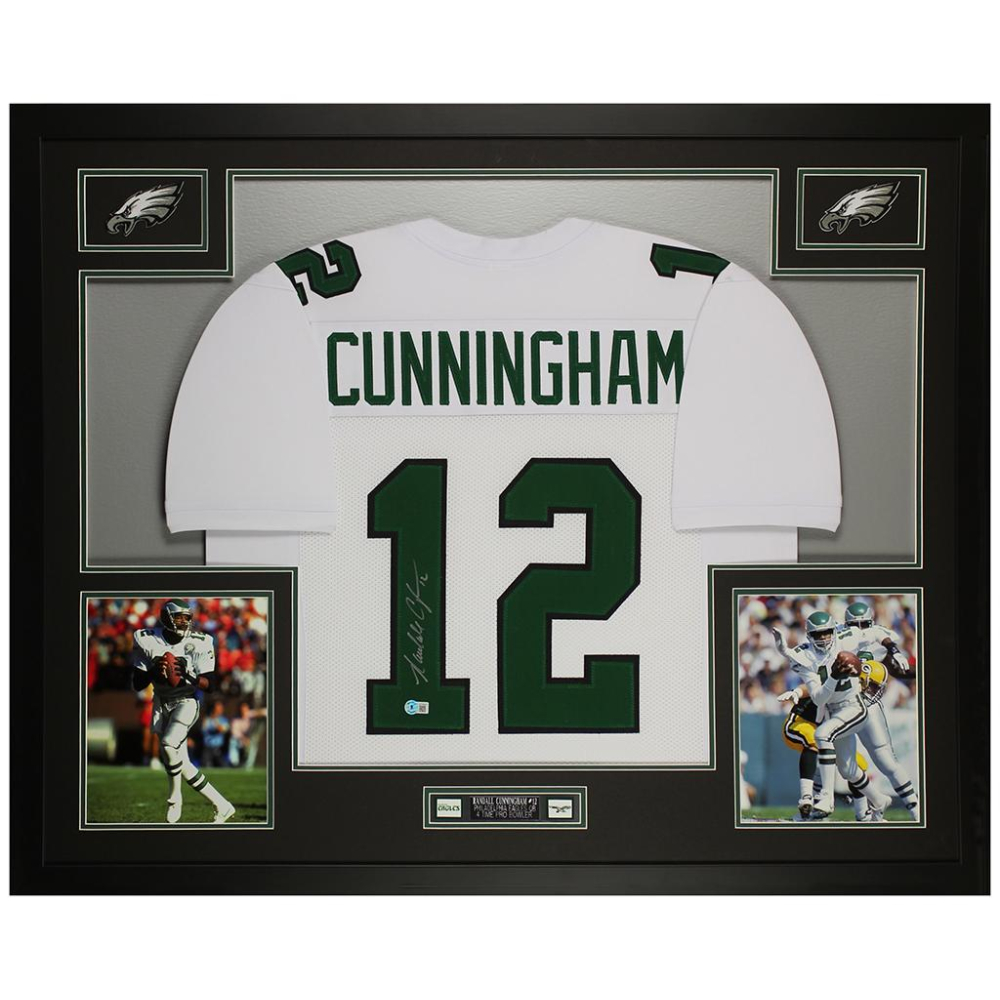 Randall Cunningham Signed Custom Framed Jersey Display (Beckett) | Pristine Auction