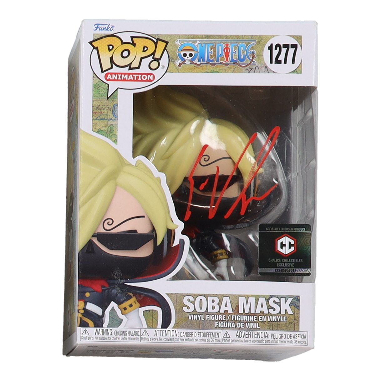 Eric Vale Signed "One Piece" #1277 Soba Mask Funko Pop! Vinyl Figure (JSA) at PristineAuction.com Eric Vale Signed "One Piece" #1277 Soba Mask Funko Pop! Vinyl Figure (JSA) at PristineAuction.com