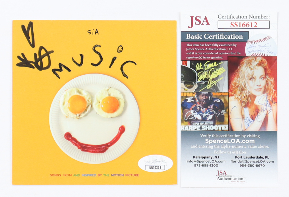 Sia Signed "Music" CD Album Insert with Factory Sealed CD (JSA) at PristineAuction.com Sia Signed "Music" CD Album Insert with Factory Sealed CD (JSA) at PristineAuction.com