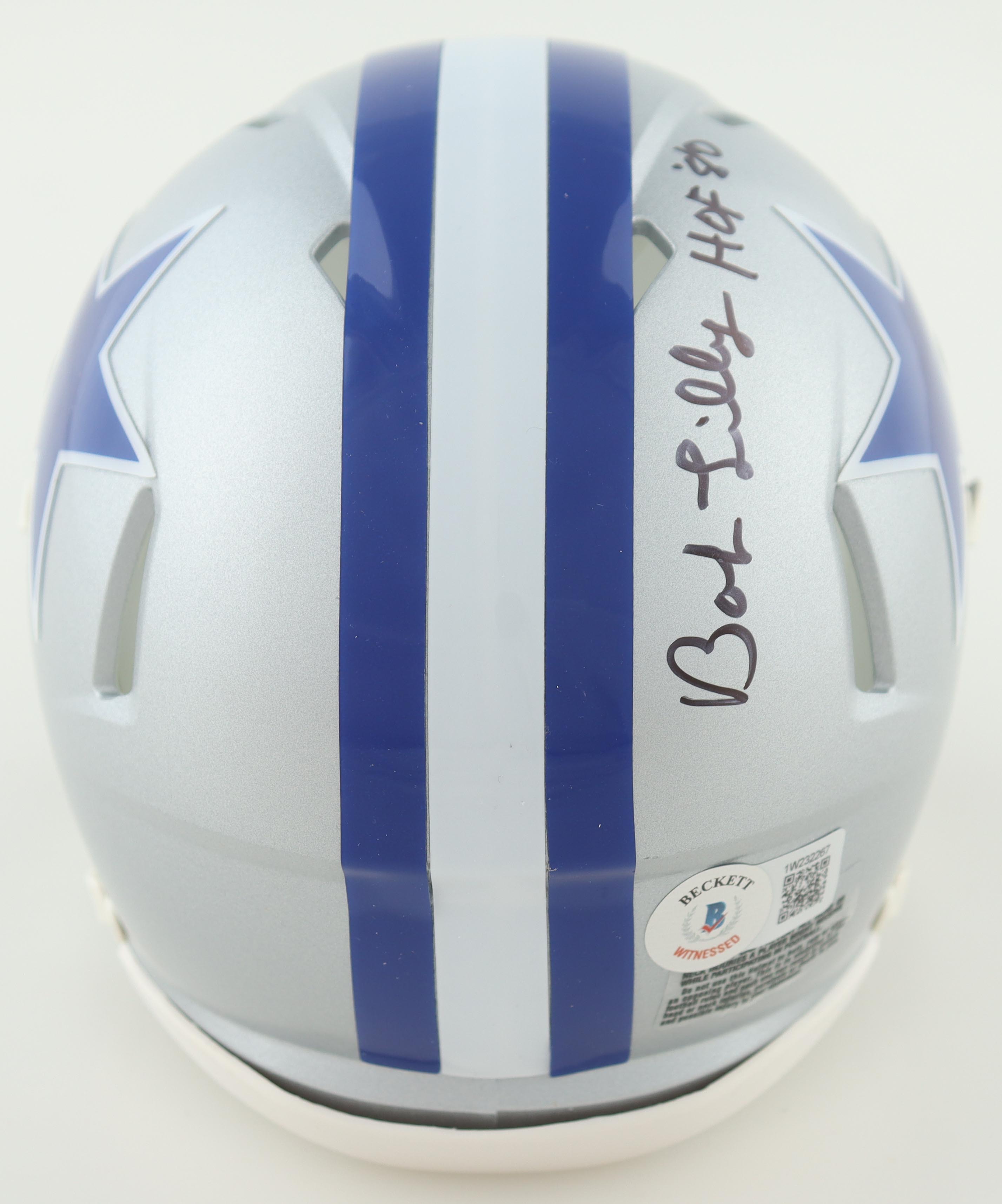 Bob Lilly Signed Cowboys Speed Mini Helmet With Multiple Inscriptions (Beckett) at PristineAuction.com Bob Lilly Signed Cowboys Speed Mini Helmet With Multiple Inscriptions (Beckett) at PristineAuction.com