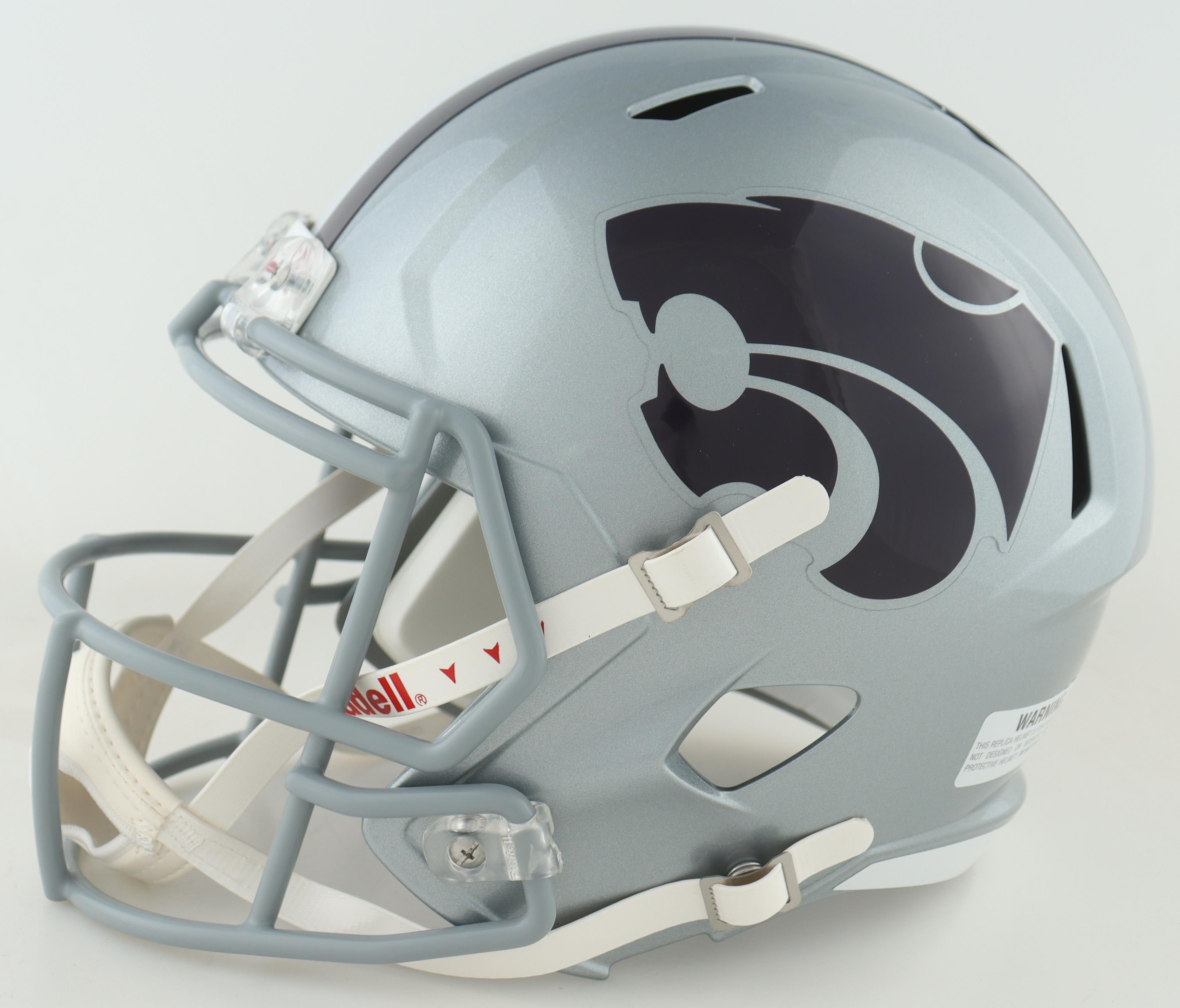 Will Howard Signed Kansas State Wildcats Full-Size Speed Helmet Inscribed "EMAW Go Cats!" (Beckett) at PristineAuction.com Will Howard Signed Kansas State Wildcats Full-Size Speed Helmet Inscribed "EMAW Go Cats!" (Beckett) at PristineAuction.com