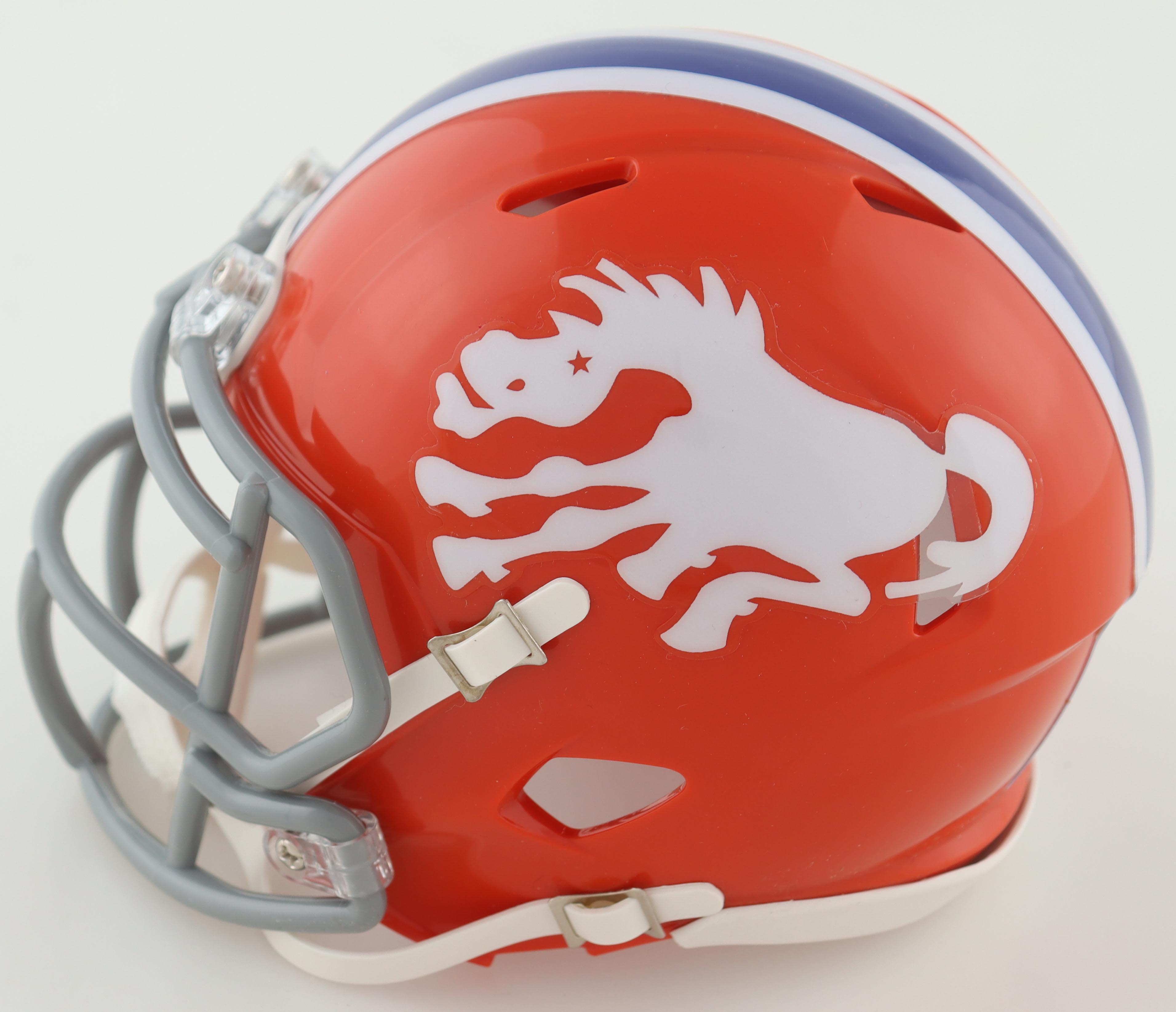 Javonte Williams & Jaleel McLaughlin Signed Broncos Speed Mini Helmet (JSA & Beckett) at PristineAuction.com Javonte Williams & Jaleel McLaughlin Signed Broncos Speed Mini Helmet (JSA & Beckett) at PristineAuction.com