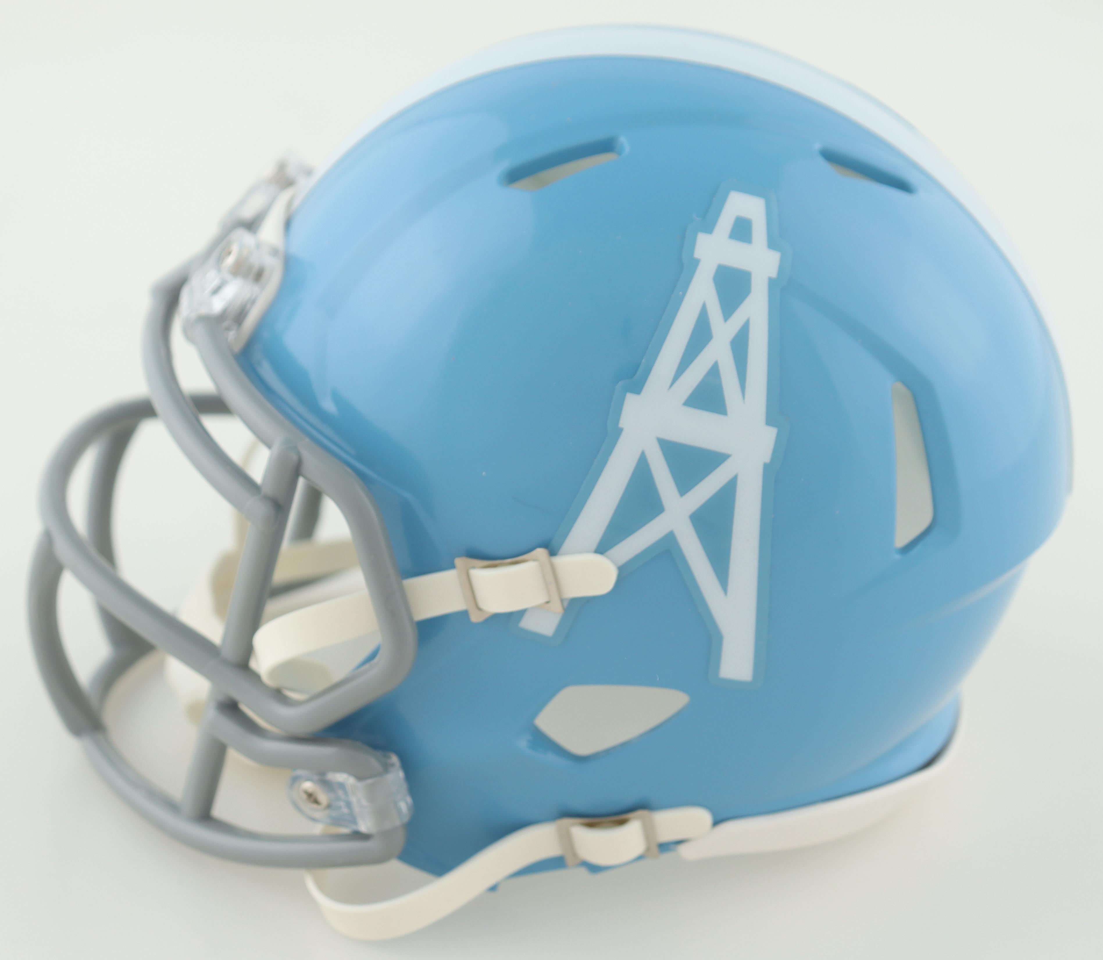 Tyjae Spears Signed Oilers Speed Mini Helmet (JSA) at PristineAuction.com Tyjae Spears Signed Oilers Speed Mini Helmet (JSA) at PristineAuction.com