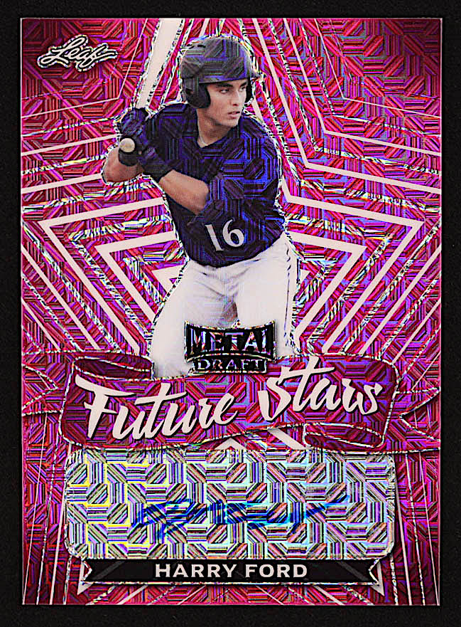 Harry Ford 2021 Leaf Metal Draft Future Stars Pink Mojo #FSHF1 RC #1/5 at PristineAuction.com Harry Ford 2021 Leaf Metal Draft Future Stars Pink Mojo #FSHF1 RC #1/5 at PristineAuction.com