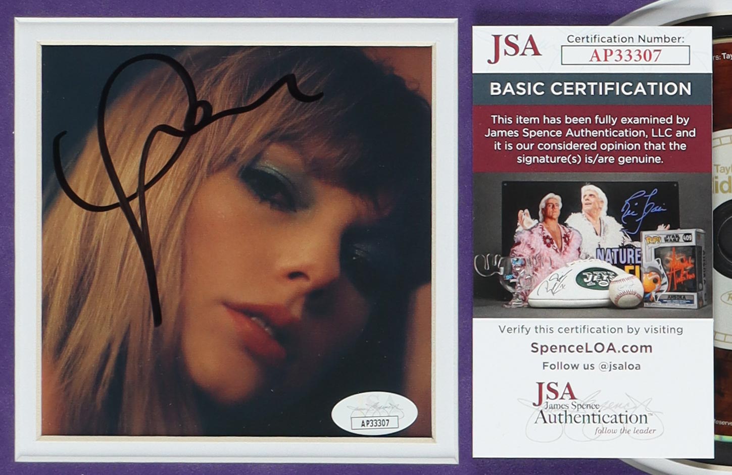 Taylor Swift Signed Custom Framed "Midnights" CD Booklet Display (JSA) at PristineAuction.com Taylor Swift Signed Custom Framed "Midnights" CD Booklet Display (JSA) at PristineAuction.com