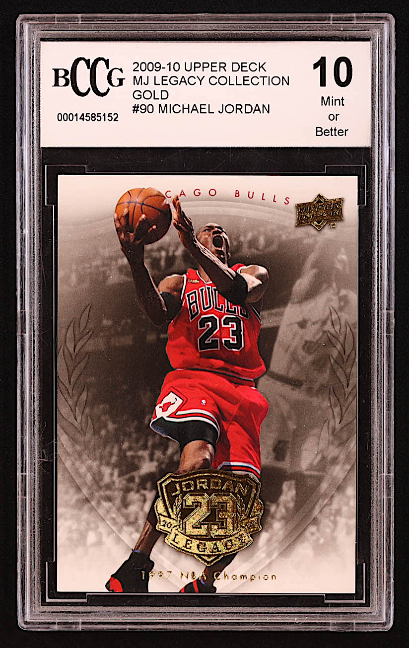 Michael Jordan 2009-10 Upper Deck Michael Jordan Legacy Collection Gold #90 (BCCG 10) at PristineAuction.com Michael Jordan 2009-10 Upper Deck Michael Jordan Legacy Collection Gold #90 (BCCG 10) at PristineAuction.com