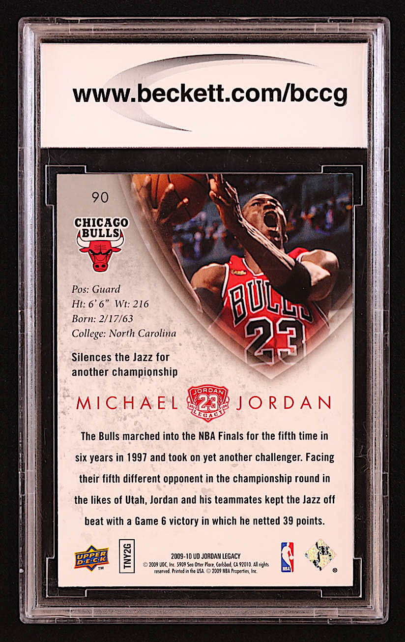 Michael Jordan 2009-10 Upper Deck Michael Jordan Legacy Collection Gold #90 (BCCG 10) at PristineAuction.com Michael Jordan 2009-10 Upper Deck Michael Jordan Legacy Collection Gold #90 (BCCG 10) at PristineAuction.com