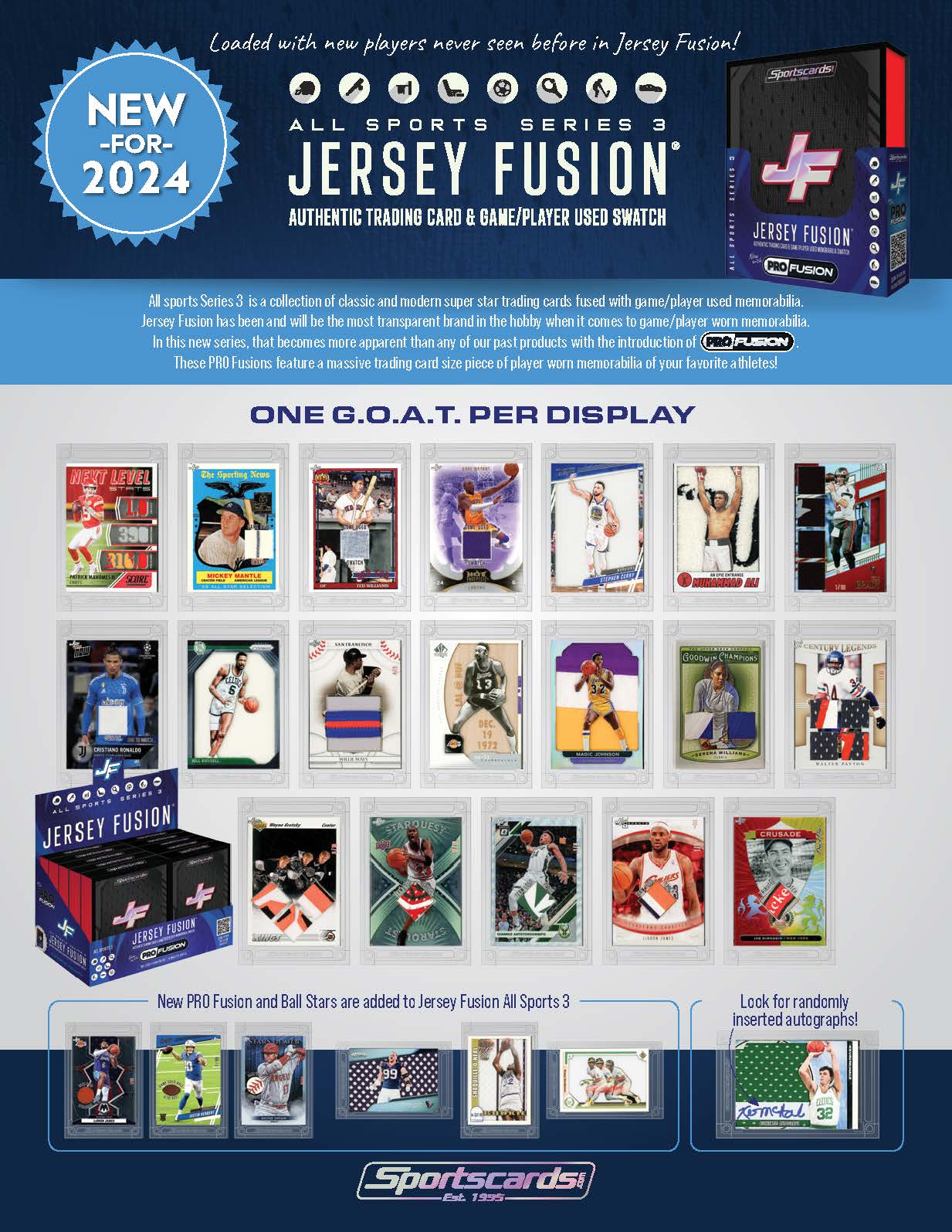 2024 Jersey Fusion All Sports Series 3 Hobby Box at PristineAuction.com 2024 Jersey Fusion All Sports Series 3 Hobby Box at PristineAuction.com