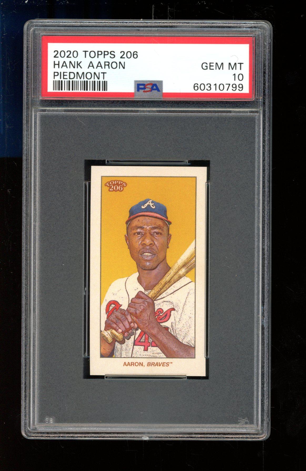 Hank Aaron 2020 Topps 206 Wave 4 Piedmont Back #9 (PSA 10) at PristineAuction.com Hank Aaron 2020 Topps 206 Wave 4 Piedmont Back #9 (PSA 10) at PristineAuction.com