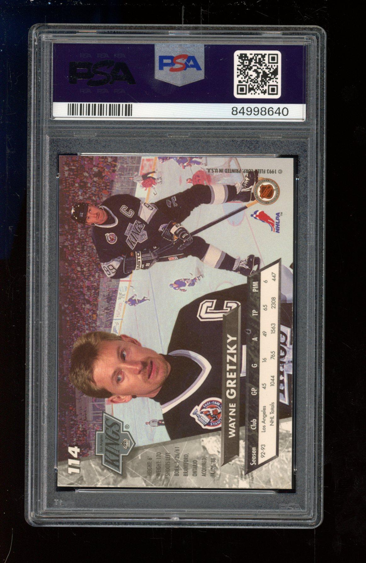 Wayne Gretzky 1993-94 Ultra #114 (PSA 9) at PristineAuction.com Wayne Gretzky 1993-94 Ultra #114 (PSA 9) at PristineAuction.com