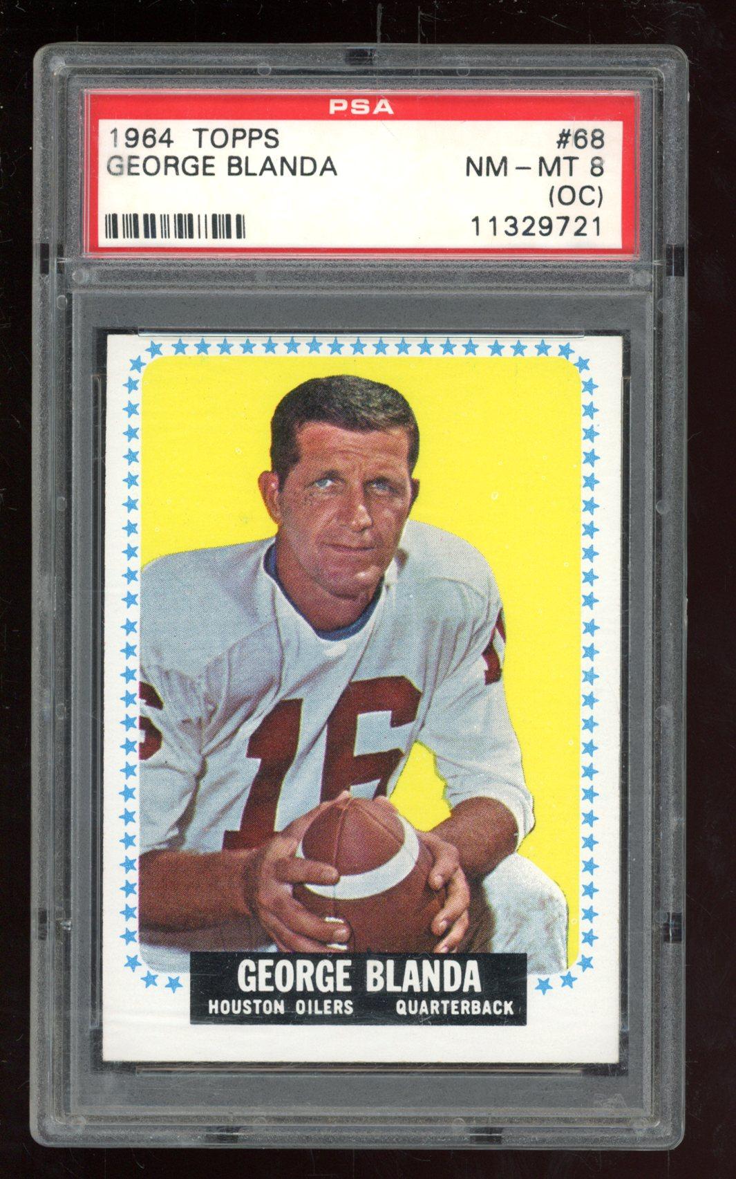 George Blanda 1964 Topps #68 SP (PSA 8) (OC) at PristineAuction.com George Blanda 1964 Topps #68 SP (PSA 8) (OC) at PristineAuction.com