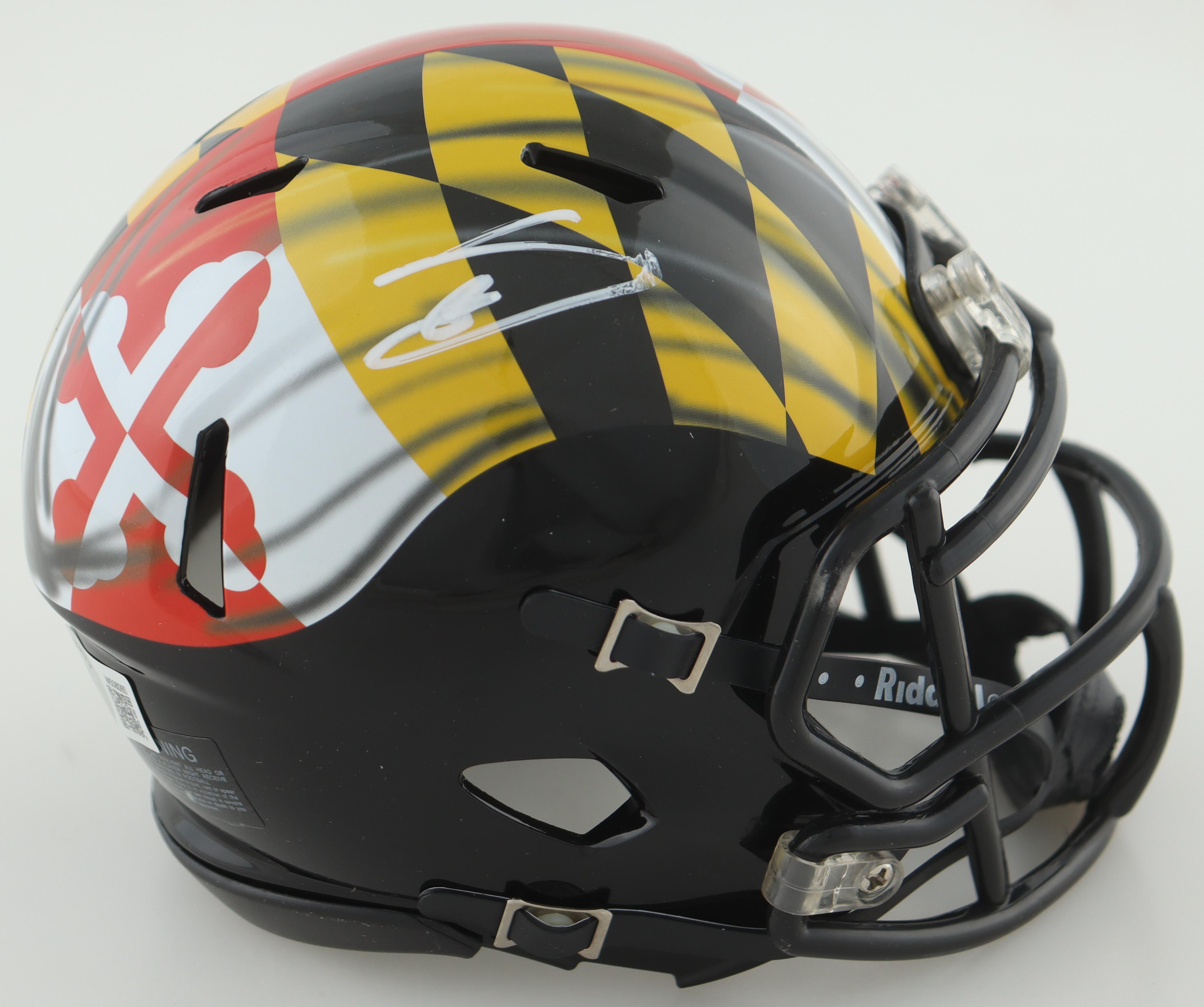Stefon Diggs Signed Maryland Terrapins Speed Mini Helmet (Beckett) at PristineAuction.com Stefon Diggs Signed Maryland Terrapins Speed Mini Helmet (Beckett) at PristineAuction.com
