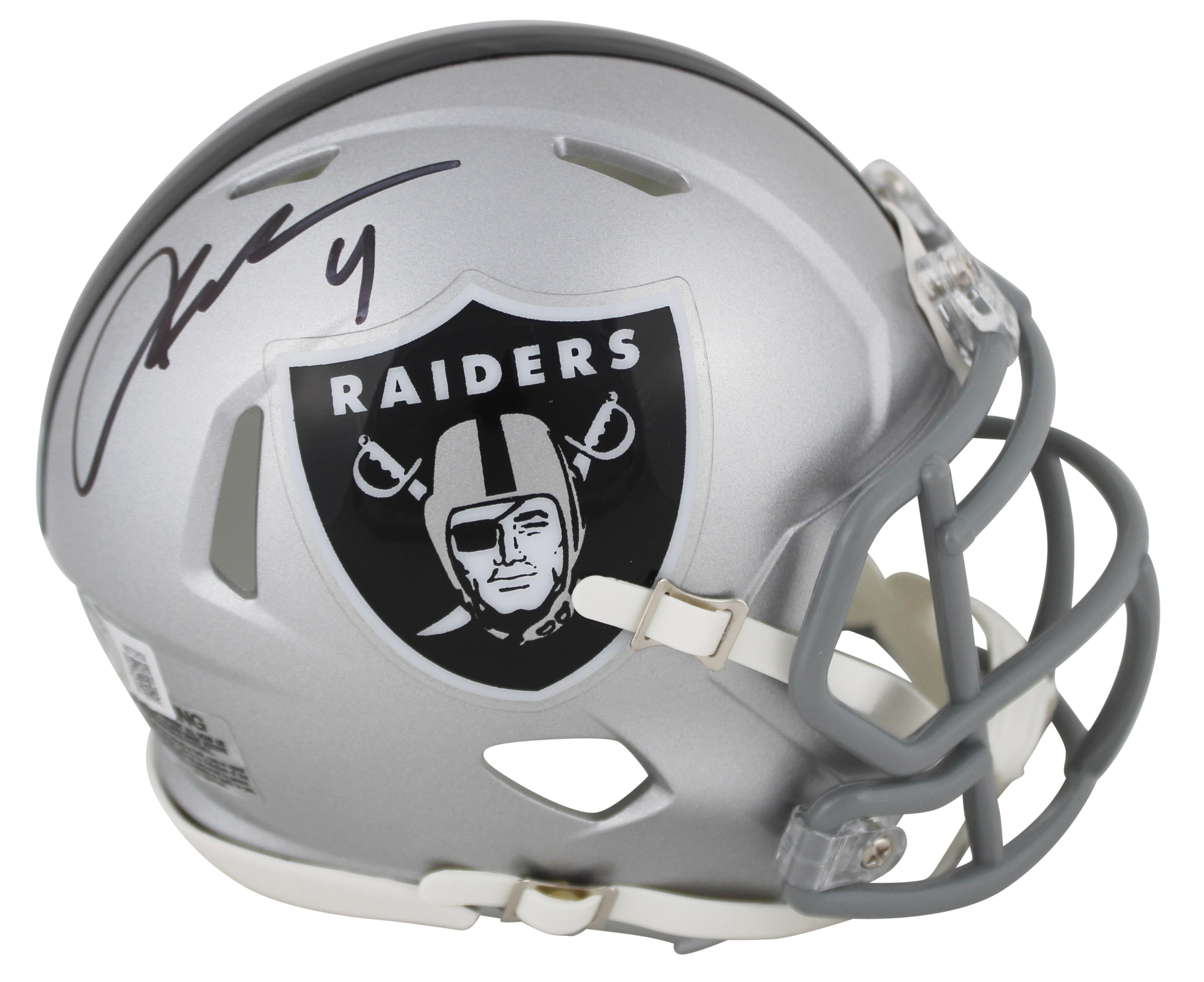 Aidan O'Connell Signed Raiders Speed Mini Helmet (Beckett) at PristineAuction.com Aidan O'Connell Signed Raiders Speed Mini Helmet (Beckett) at PristineAuction.com