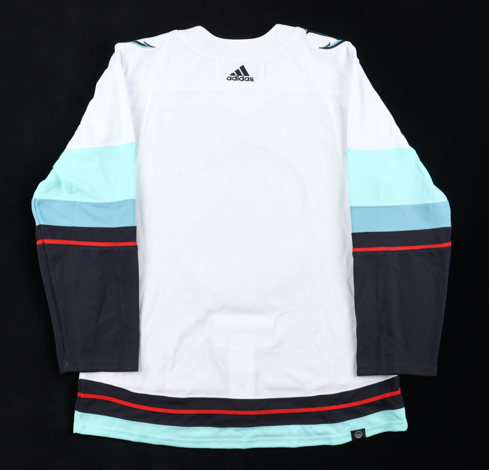 Seattle Kraken Inaugural Season Team Jersey Signed by (25) With Max McCormick, Yanni Gourde, Adam Larrson, Jordan Eberle (Fanatics) at PristineAuction.com Seattle Kraken Inaugural Season Team Jersey Signed by (25) With Max McCormick, Yanni Gourde, Adam Larrson, Jordan Eberle (Fanatics) at PristineAuction.com