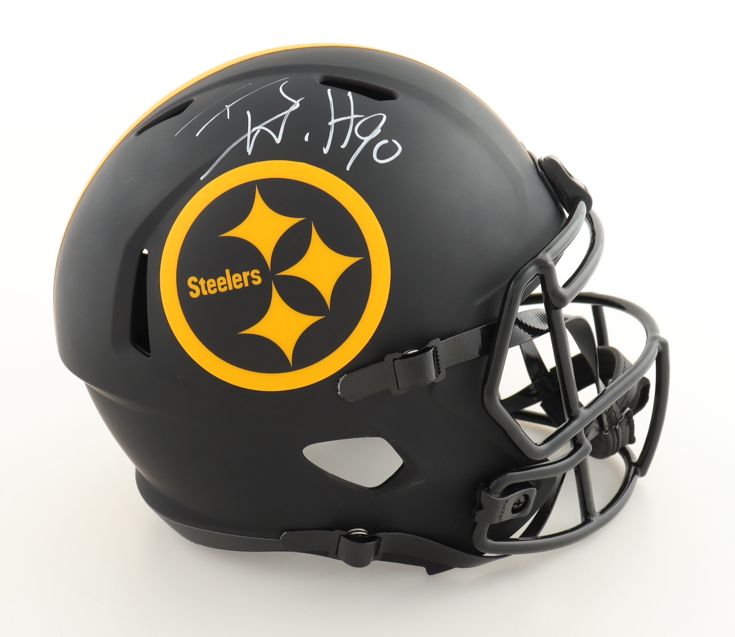 T.J. Watt Signed Steelers Full-Size Eclipse Alternate Speed Helmet (Beckett) at PristineAuction.com T.J. Watt Signed Steelers Full-Size Eclipse Alternate Speed Helmet (Beckett) at PristineAuction.com