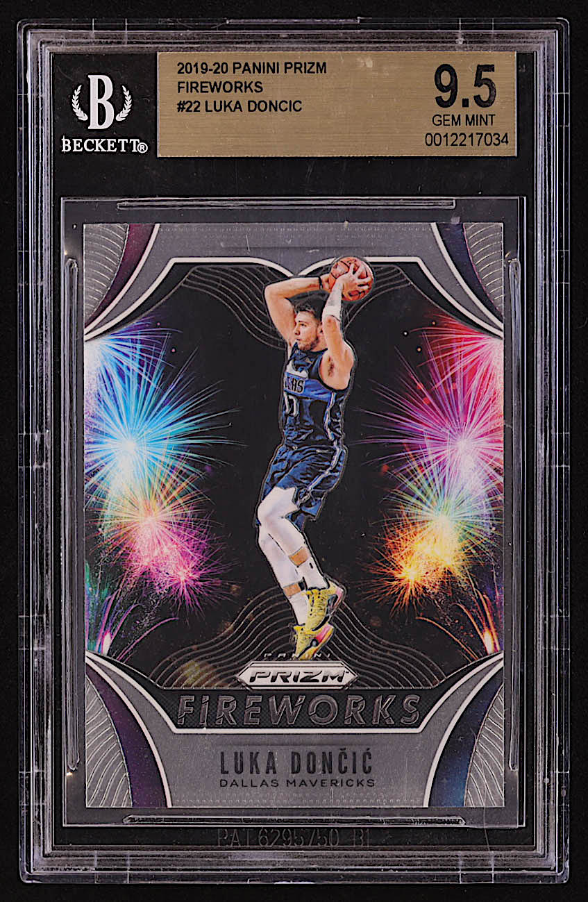 Luka Doncic 2019-20 Panini Prizm Fireworks #22 (BGS 9.5) at PristineAuction.com Luka Doncic 2019-20 Panini Prizm Fireworks #22 (BGS 9.5) at PristineAuction.com