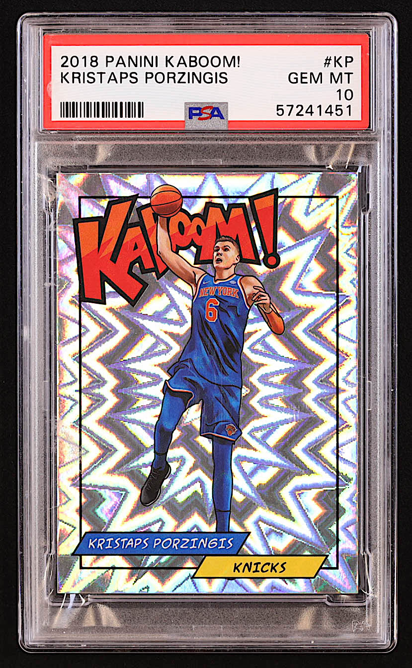 Kristaps Porzingis 2018 Panini Kaboom #KKP (PSA 10) at PristineAuction.com Kristaps Porzingis 2018 Panini Kaboom #KKP (PSA 10) at PristineAuction.com