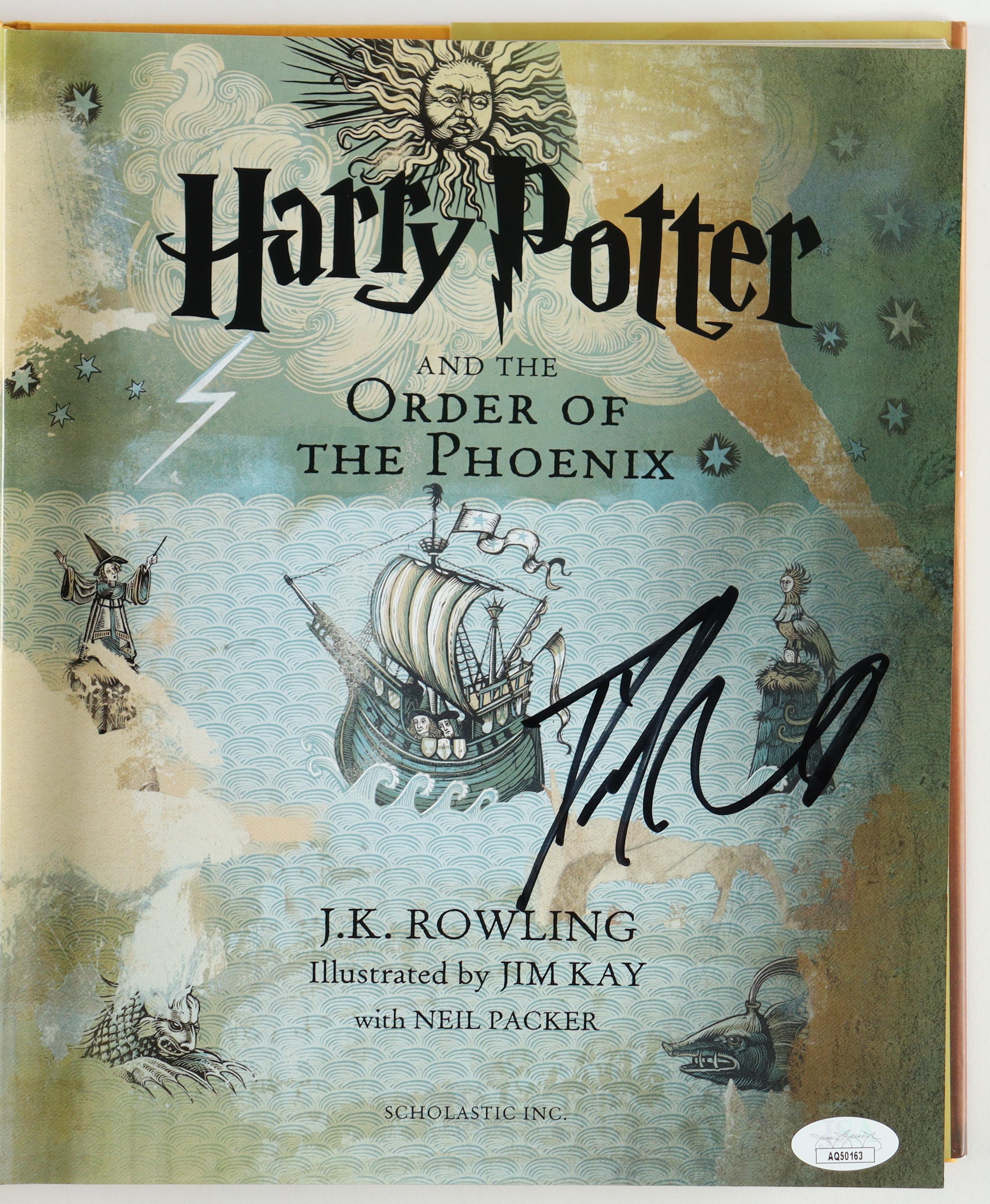 Daniel Radcliffe Signed "Harry Potter and the Order Of The Phoenix" Illustrated Hardcover Book (JSA) at PristineAuction.com Daniel Radcliffe Signed "Harry Potter and the Order Of The Phoenix" Illustrated Hardcover Book (JSA) at PristineAuction.com