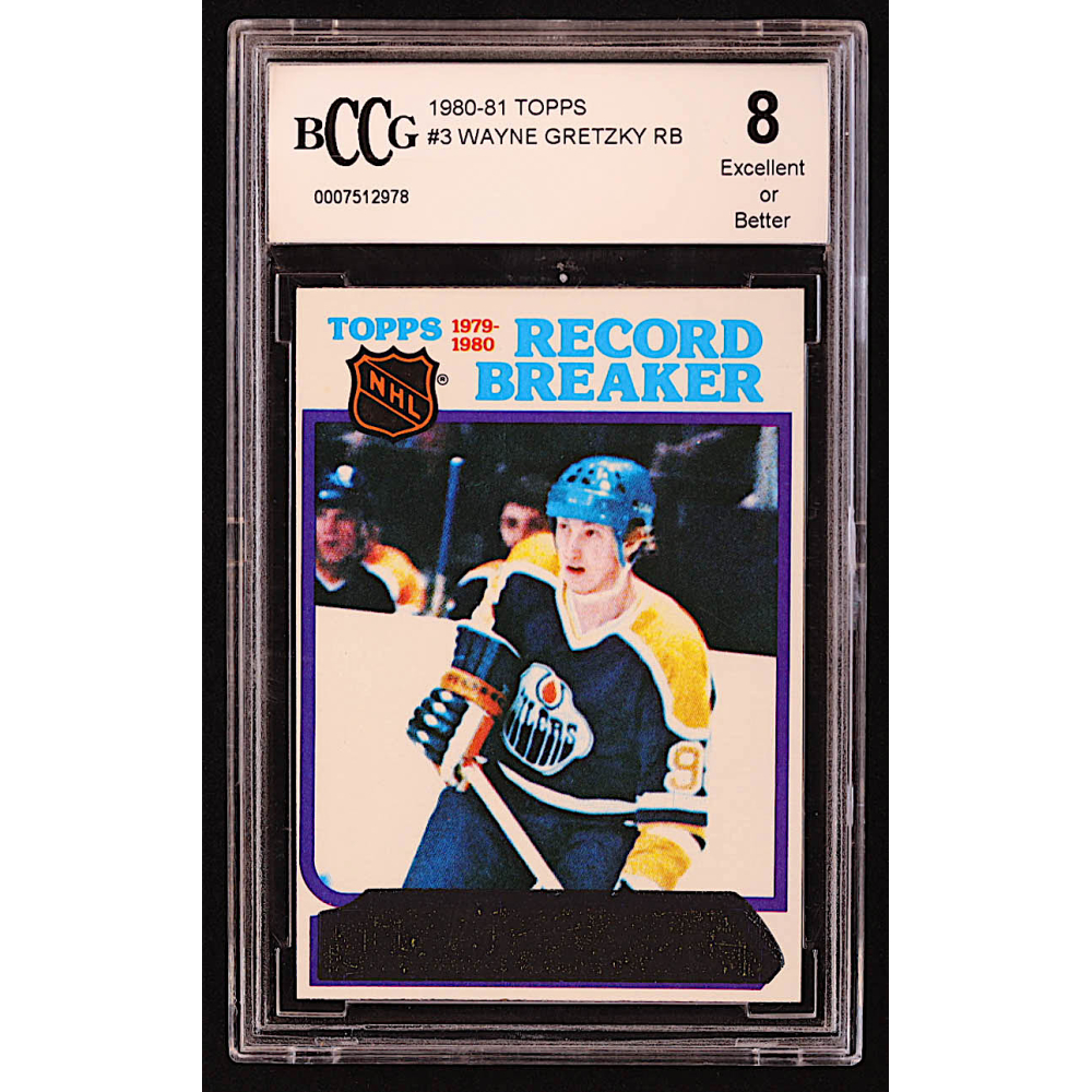Wayne Gretzky 1980-81 Topps #3 RB (BCCG 8) at PristineAuction.com