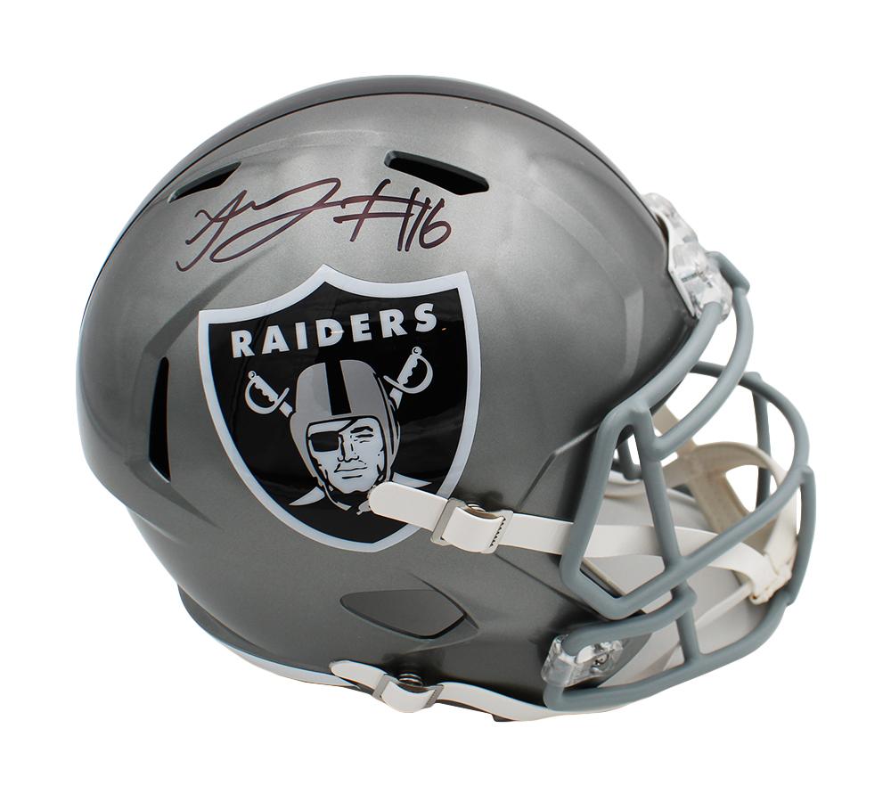 Jakobi Meyers Signed Raiders Full-Size Flash Alternate Speed Helmet (Beckett) at PristineAuction.com Jakobi Meyers Signed Raiders Full-Size Flash Alternate Speed Helmet (Beckett) at PristineAuction.com