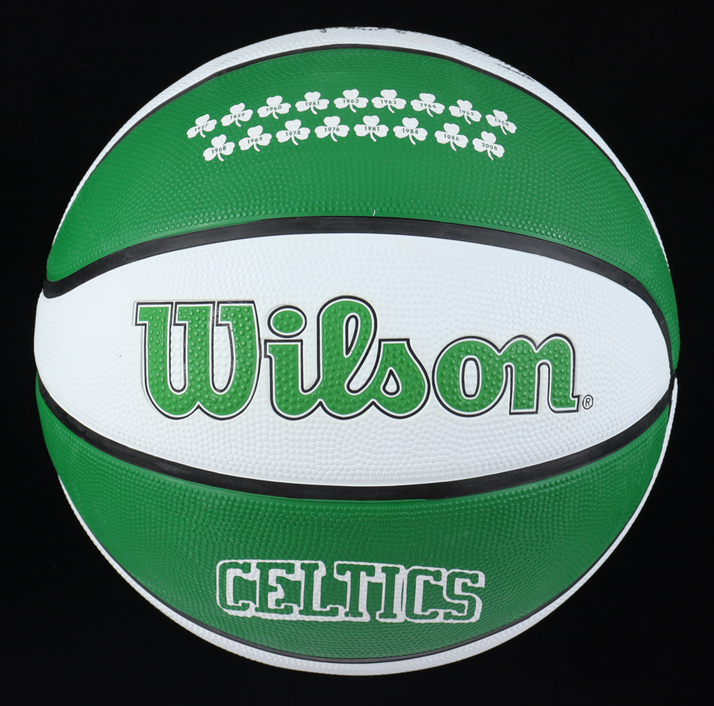 Robert Parish Signed Celtics Logo Basketball Inscribed "HOF 03" (Schwartz) at PristineAuction.com Robert Parish Signed Celtics Logo Basketball Inscribed "HOF 03" (Schwartz) at PristineAuction.com