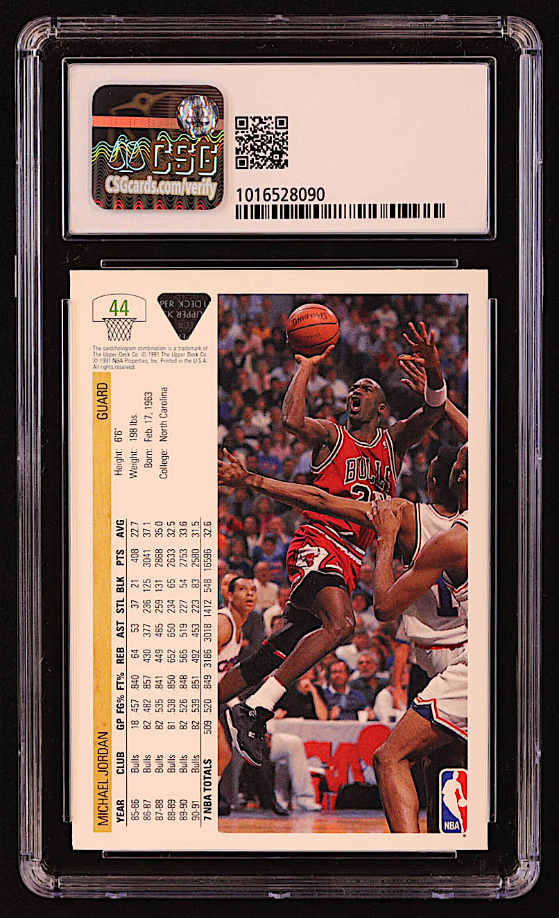 Michael Jordan 1991-92 Upper Deck #44 (CSG 8.5) at PristineAuction.com Michael Jordan 1991-92 Upper Deck #44 (CSG 8.5) at PristineAuction.com