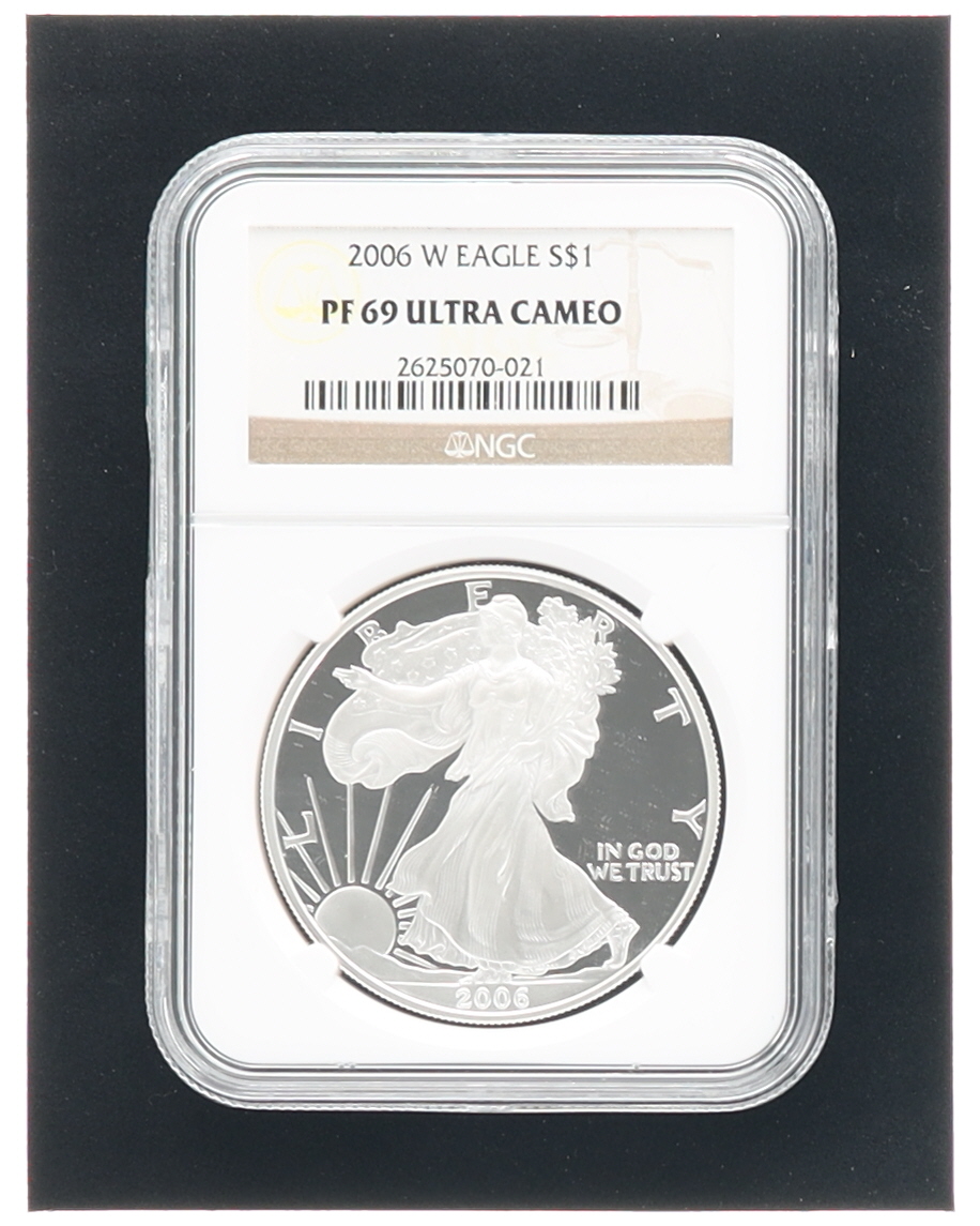 2006-W American Silver Eagle (NGC PF69 Ultra Cameo) at PristineAuction.com 2006-W American Silver Eagle (NGC PF69 Ultra Cameo) at PristineAuction.com
