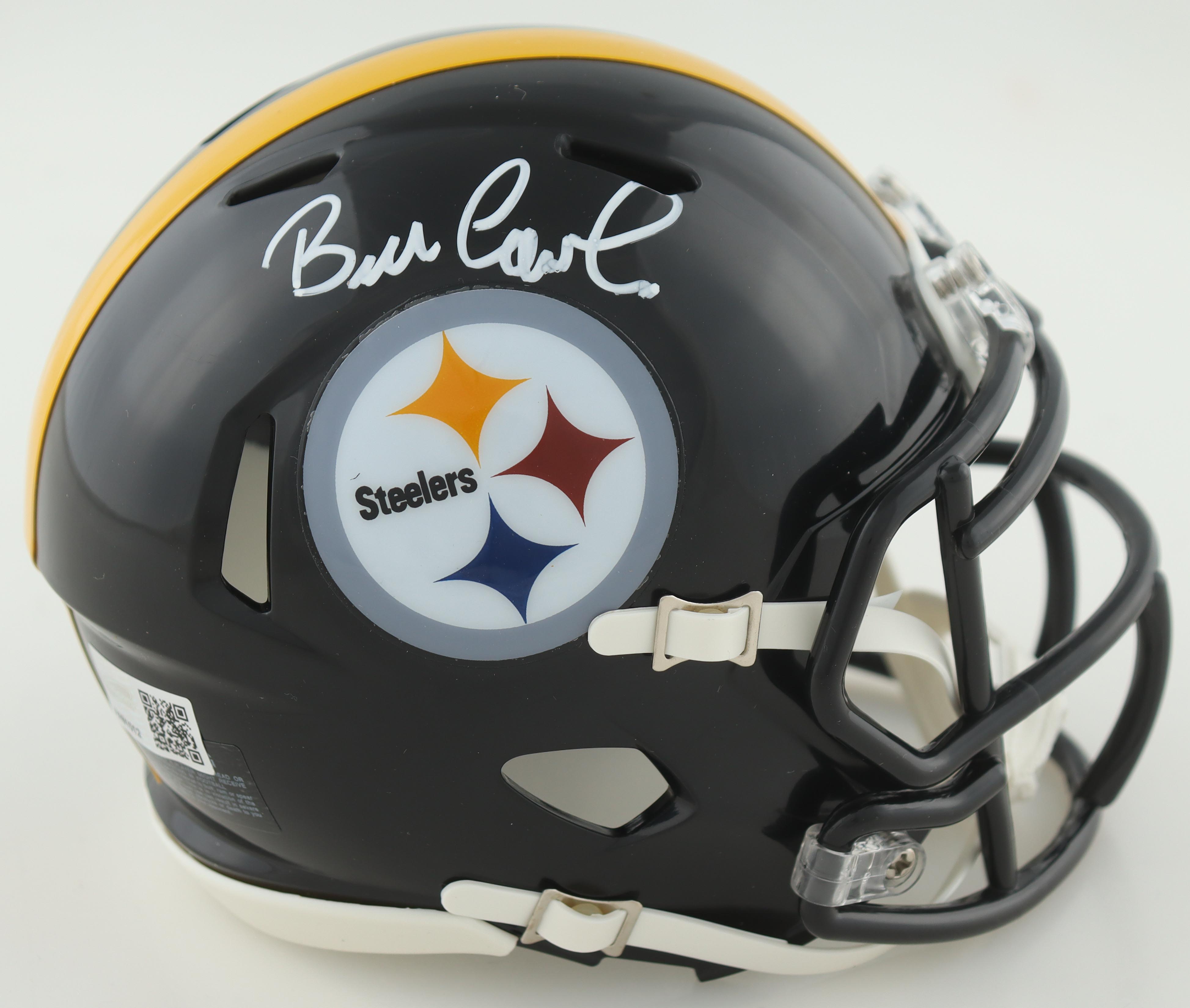 Bill Cowher Signed Steelers Speed Mini Helmet (TSE) at PristineAuction.com Bill Cowher Signed Steelers Speed Mini Helmet (TSE) at PristineAuction.com