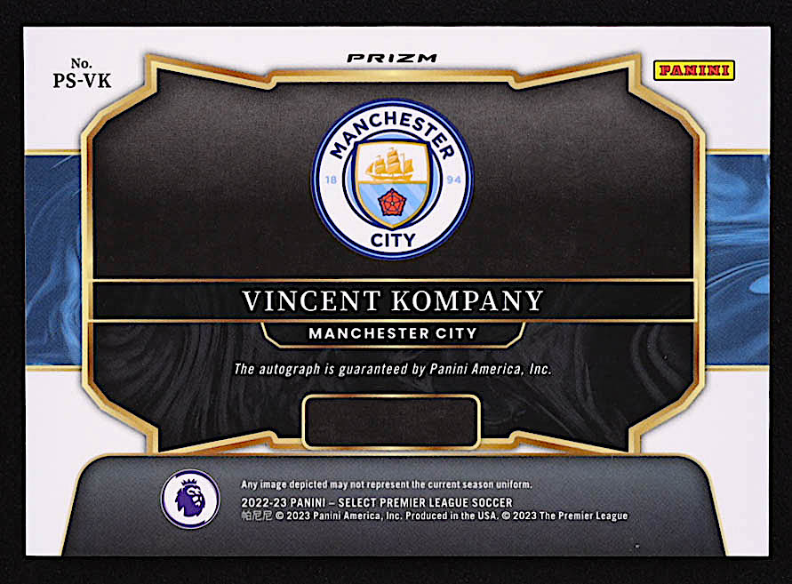 Vincent Kompany 2022-23 Select English Premier League Pitchside Signatures #21 at PristineAuction.com Vincent Kompany 2022-23 Select English Premier League Pitchside Signatures #21 at PristineAuction.com