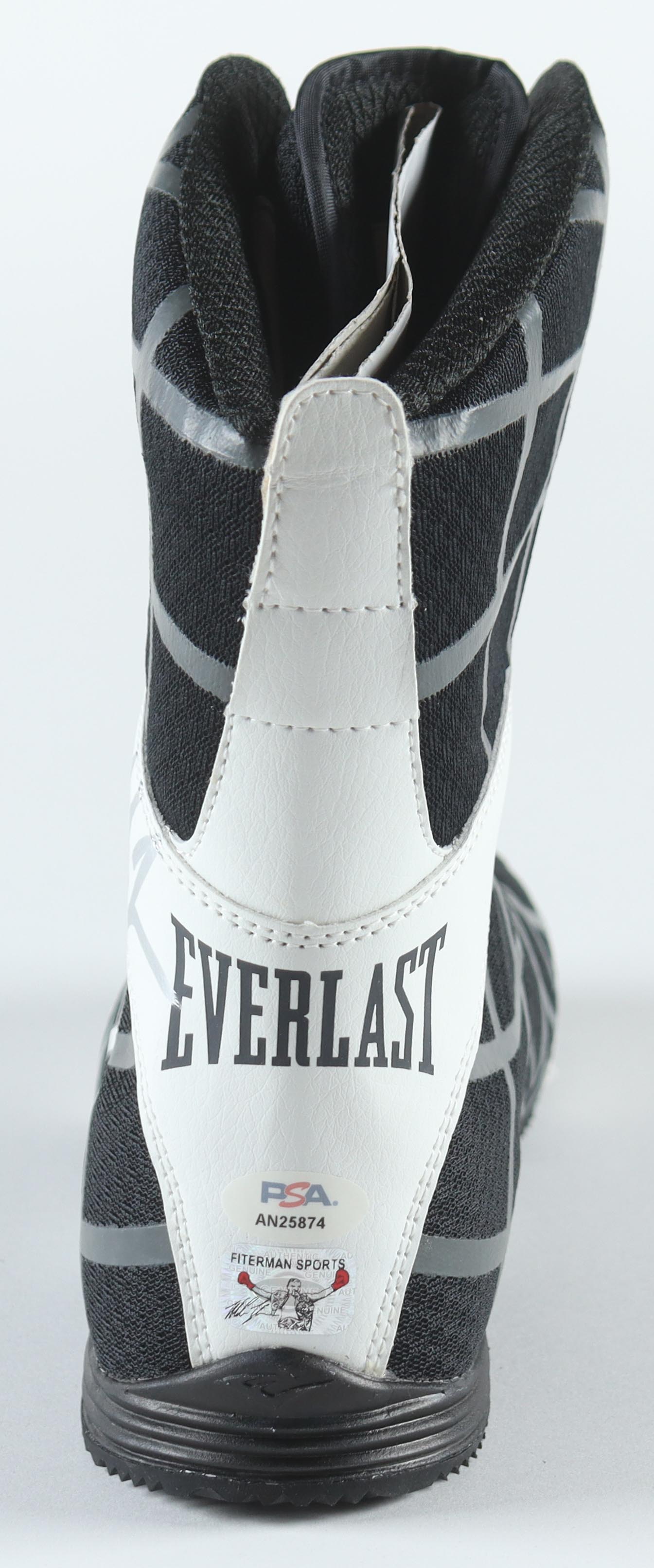Mike Tyson Signed Everlast Boxing Boot With Acrylic Display Case (PSA & Tyson) at PristineAuction.com Mike Tyson Signed Everlast Boxing Boot With Acrylic Display Case (PSA & Tyson) at PristineAuction.com