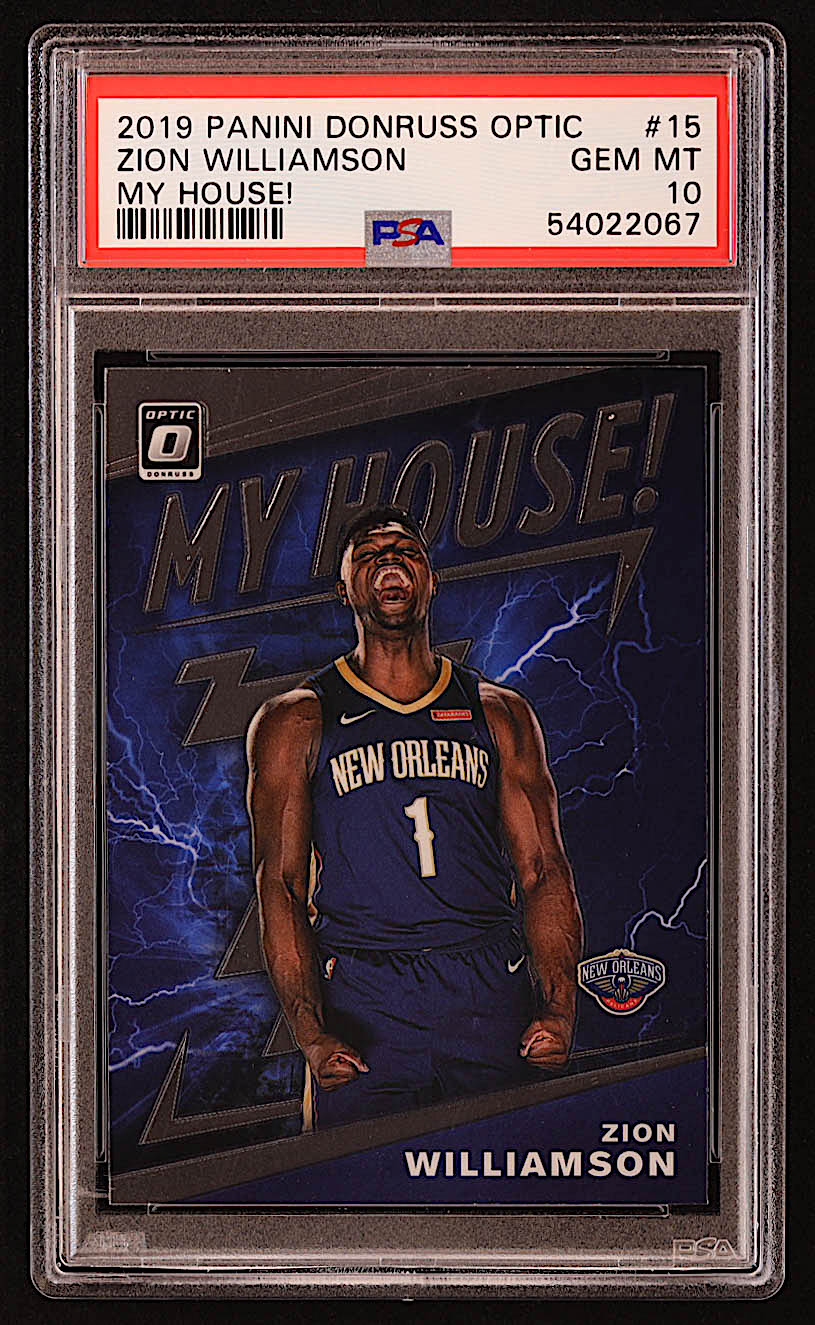 Zion Williamson 2019-20 Donruss Optic My House #15 RC (PSA 10) at PristineAuction.com Zion Williamson 2019-20 Donruss Optic My House #15 RC (PSA 10) at PristineAuction.com