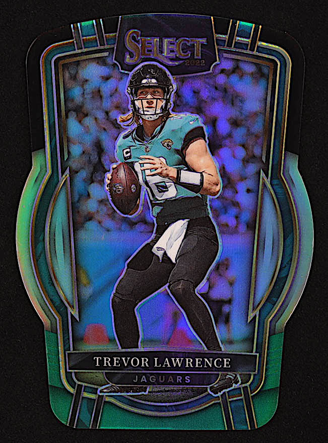 Trevor Lawrence 2022 Select Prizm Black and Green Die Cut #254 at PristineAuction.com Trevor Lawrence 2022 Select Prizm Black and Green Die Cut #254 at PristineAuction.com