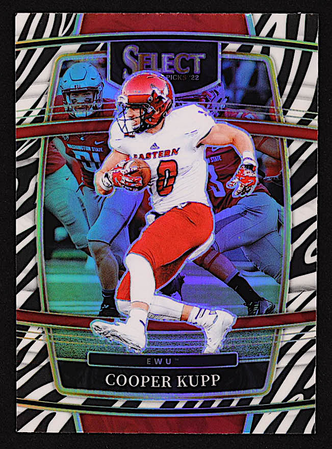 Cooper Kupp 2022 Select Draft Picks Prizms Zebra #48 at PristineAuction.com Cooper Kupp 2022 Select Draft Picks Prizms Zebra #48 at PristineAuction.com