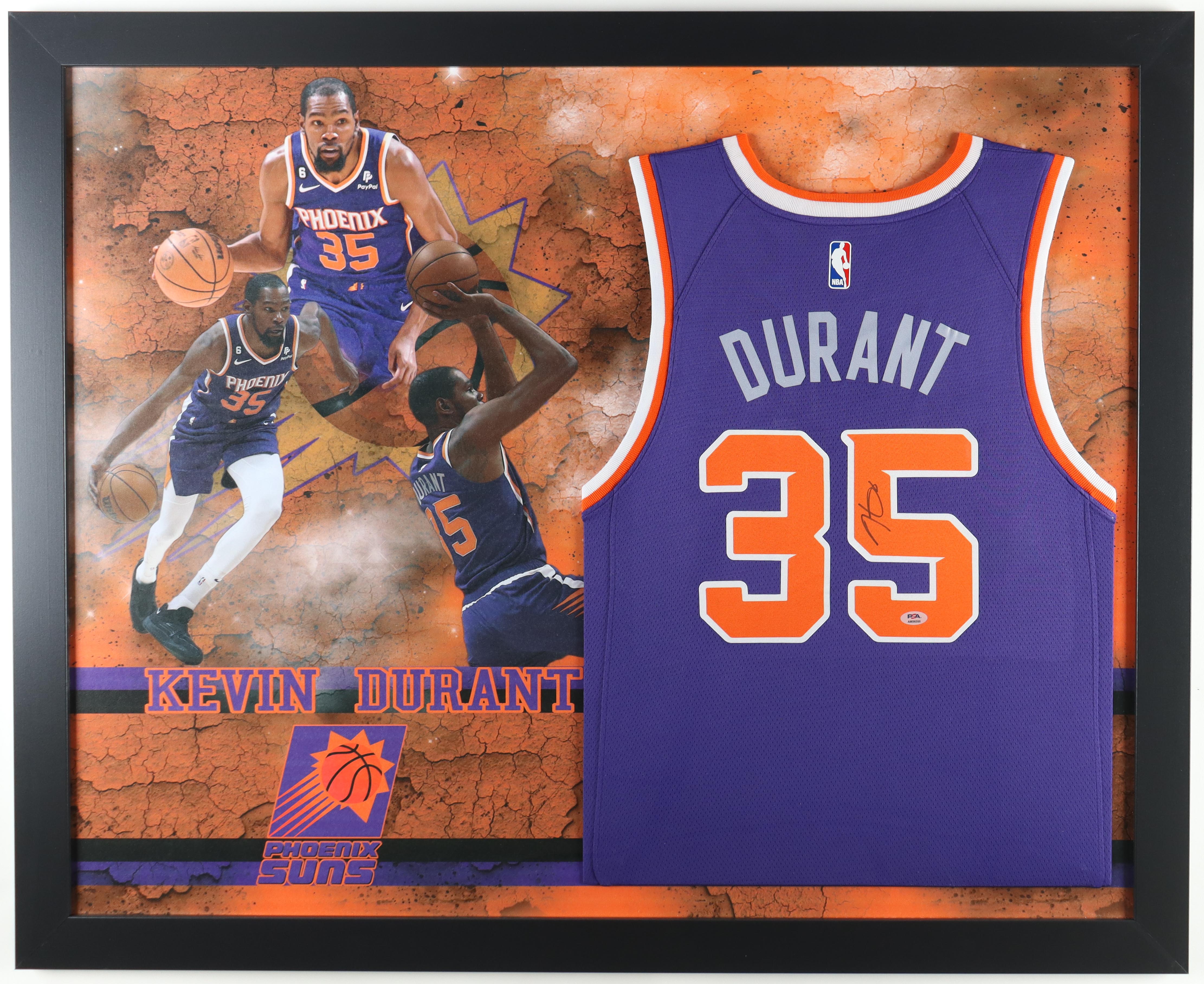 Kevin Durant Signed Custom Framed Jersey Display (PSA) at PristineAuction.com Kevin Durant Signed Custom Framed Jersey Display (PSA) at PristineAuction.com