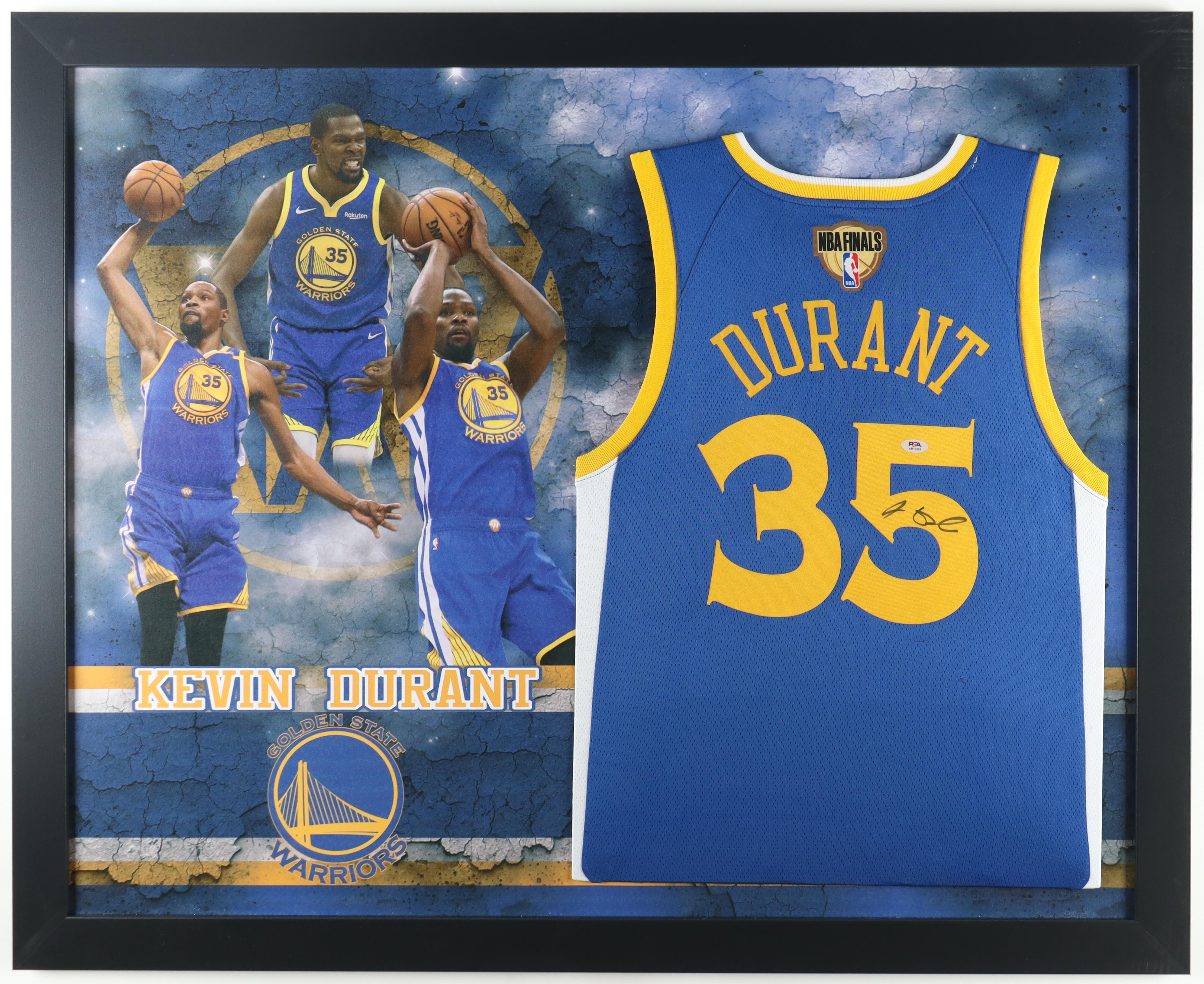 Kevin Durant Signed Custom Framed Jersey Display (PSA) at PristineAuction.com Kevin Durant Signed Custom Framed Jersey Display (PSA) at PristineAuction.com