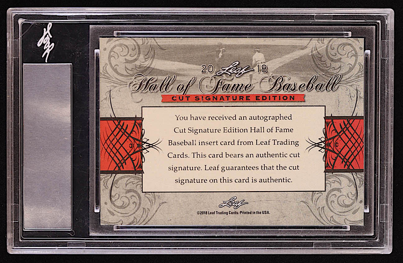 Fergie Jenkins 2018 Leaf Cut Signature Hall of Fame Baseball Edition #NNO (Leaf) at PristineAuction.com Fergie Jenkins 2018 Leaf Cut Signature Hall of Fame Baseball Edition #NNO (Leaf) at PristineAuction.com