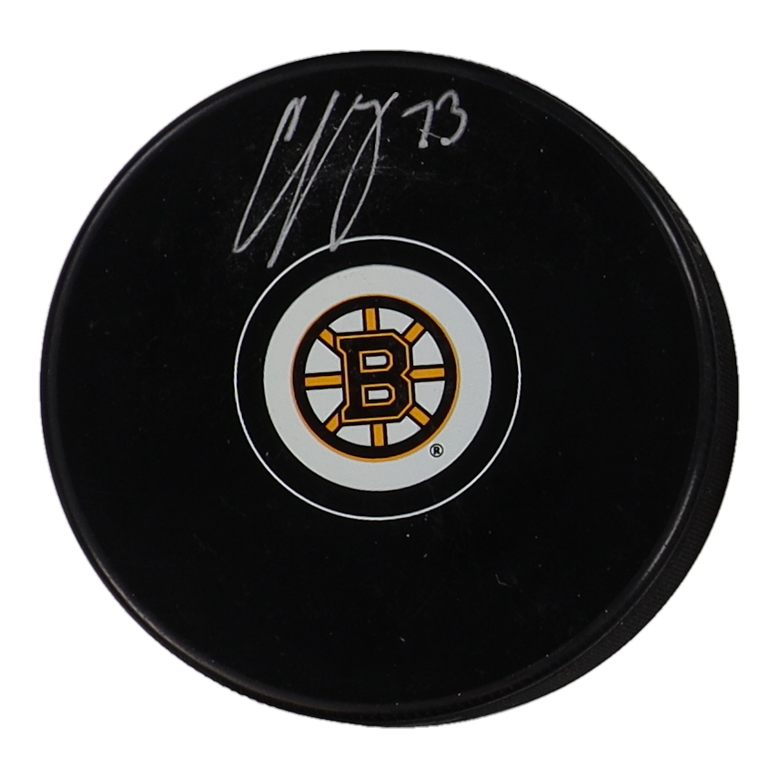 Charlie McAvoy Signed Bruins Logo Hockey Puck (Fanatics) at PristineAuction.com Charlie McAvoy Signed Bruins Logo Hockey Puck (Fanatics) at PristineAuction.com