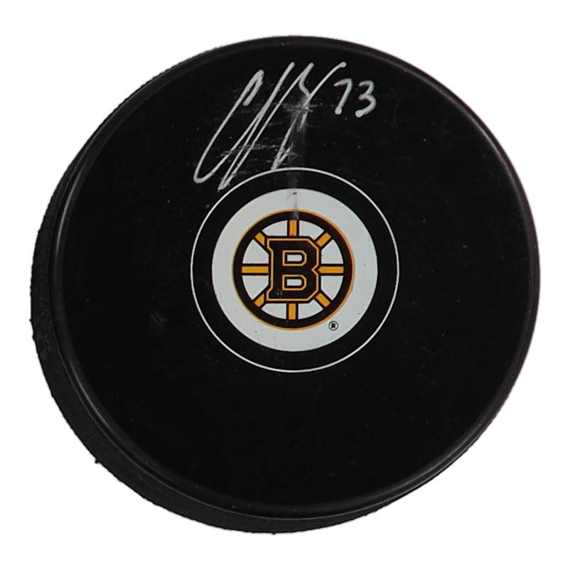 Charlie McAvoy Signed Bruins Logo Hockey Puck (Fanatics) at PristineAuction.com Charlie McAvoy Signed Bruins Logo Hockey Puck (Fanatics) at PristineAuction.com
