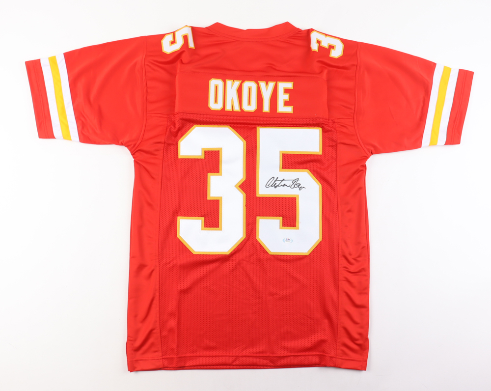 Christian Okoye Signed Jersey (PSA) at PristineAuction.com Christian Okoye Signed Jersey (PSA) at PristineAuction.com