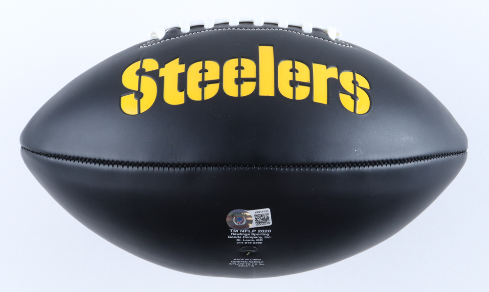 Joe Haden Signed Steelers Logo Football Inscribed "Jump Man" (Beckett) at PristineAuction.com Joe Haden Signed Steelers Logo Football Inscribed "Jump Man" (Beckett) at PristineAuction.com